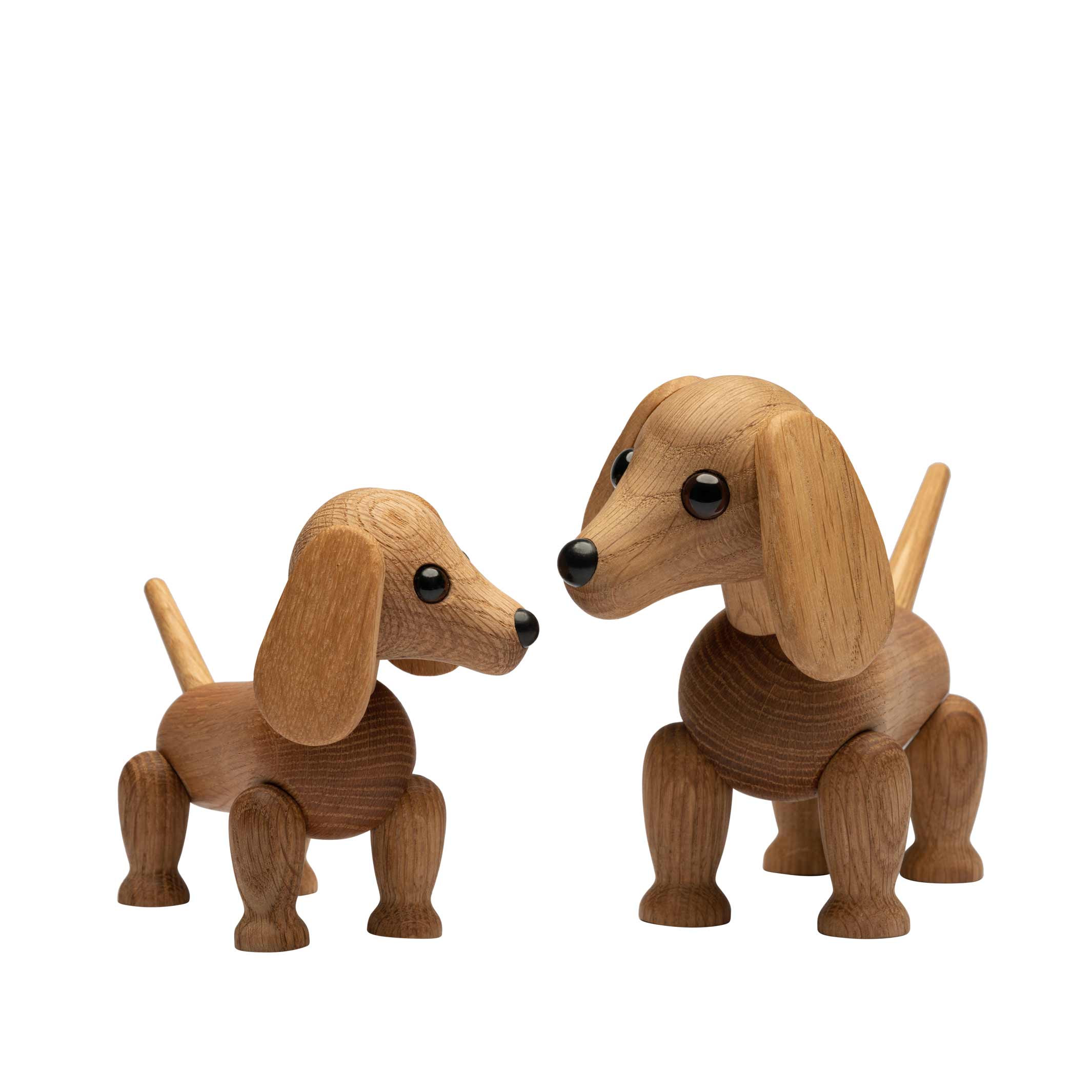 CHIOT TECKEL AMIGO | drôle de petit chiot teckel | Figurine décorative en bois | Christian Sommer | Printemps Copenhague