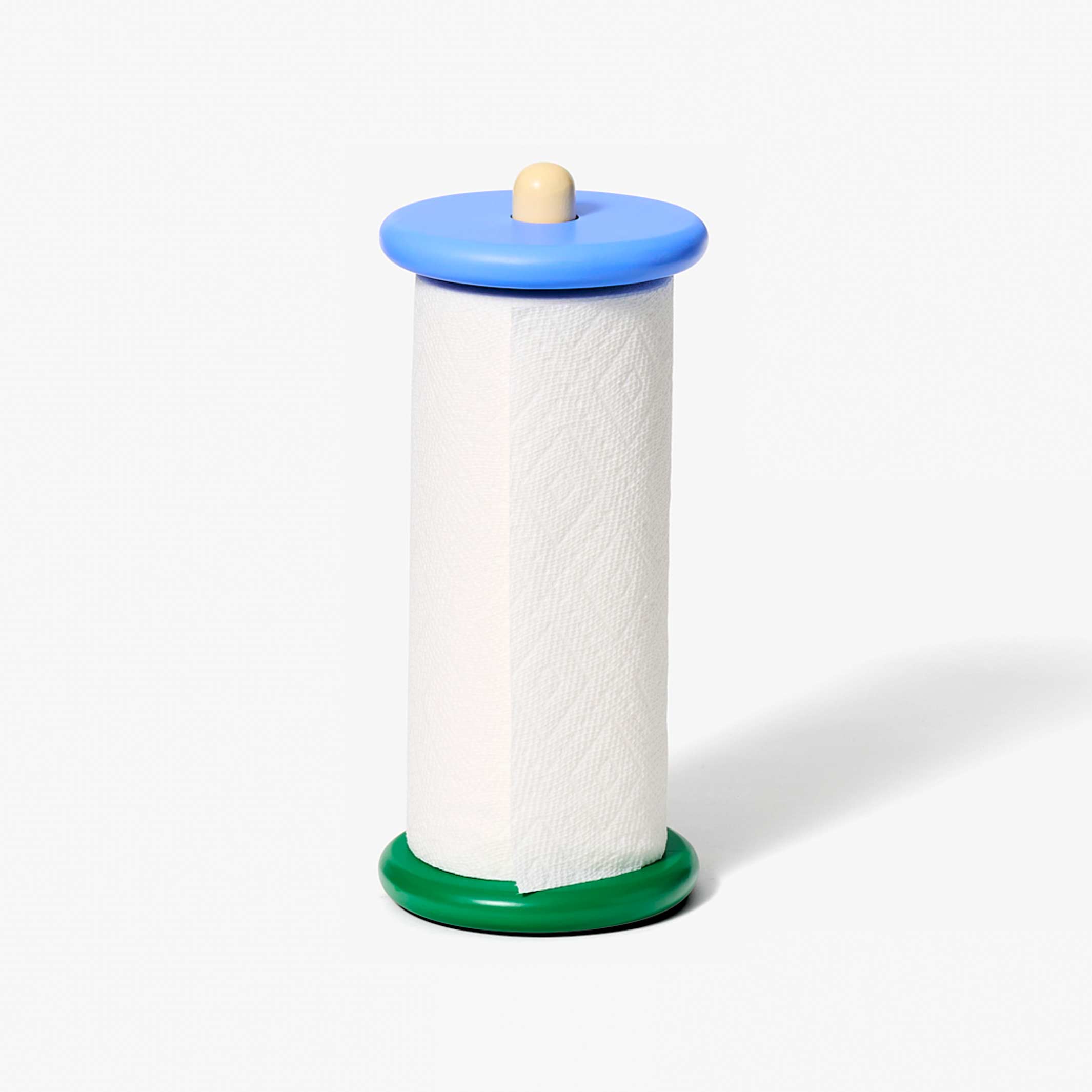 SPOOL Blue, Yellow & Green - Paper Towel Holder - Sam Stewart | Areaware