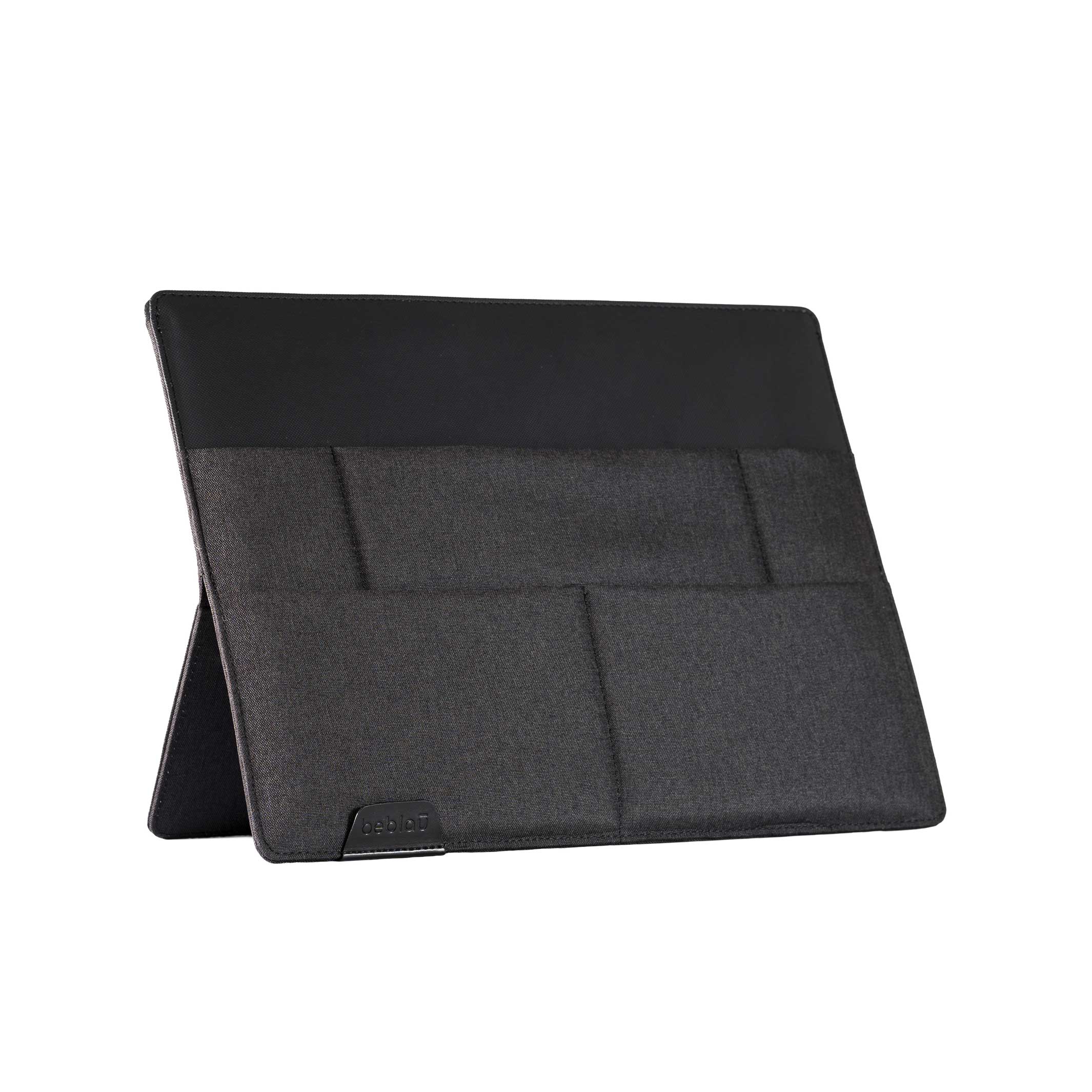 STAND-UP SLEEVE | Desktop-ORGANIZER mit Laptop- & Tablet-Hülle | 13 oder 15" | beblau