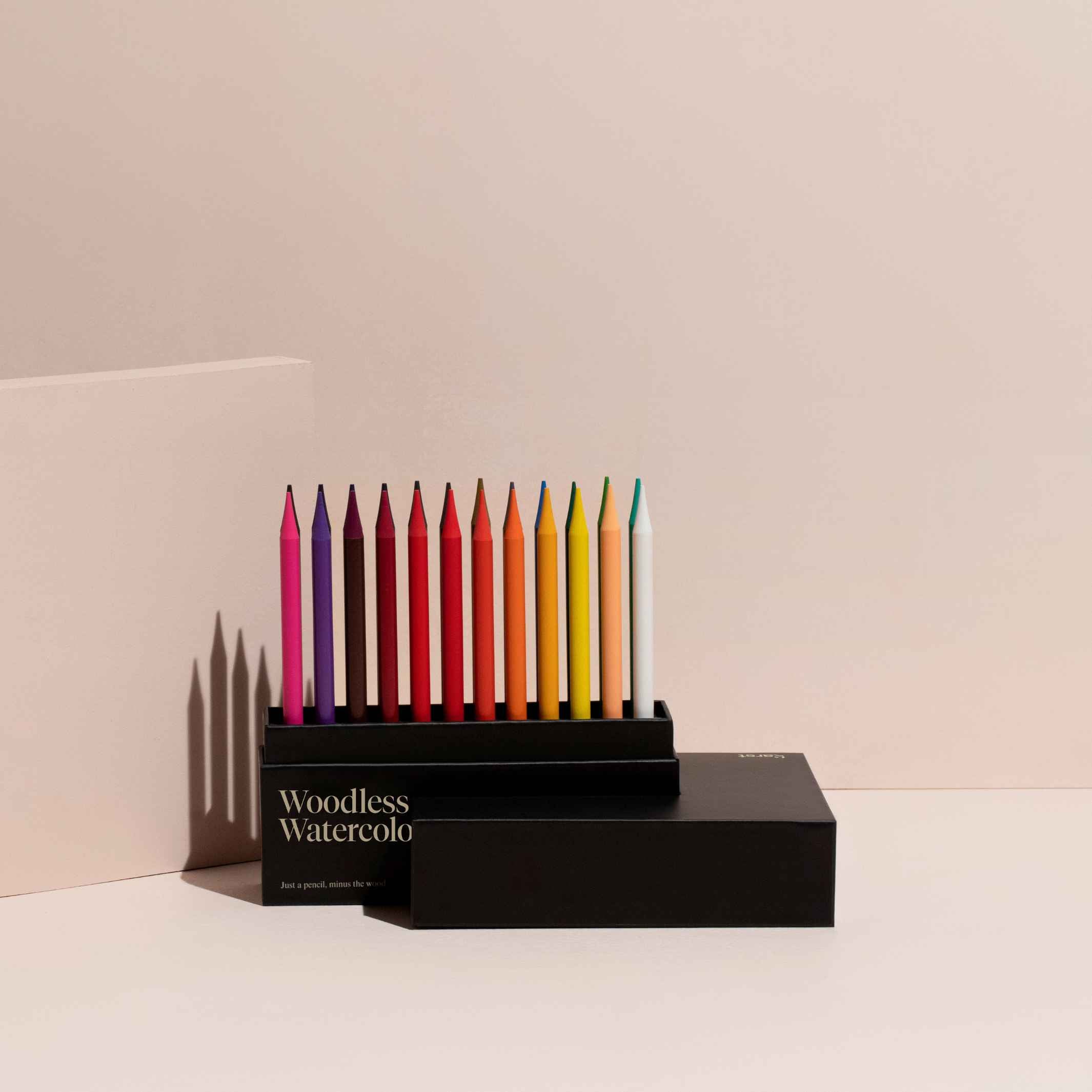 CRAYONS AQUARELLES SANS BOIS - ENSEMBLE DE CRAYONS graphite sans bois - lot de 24 | Papier de pierre karstique