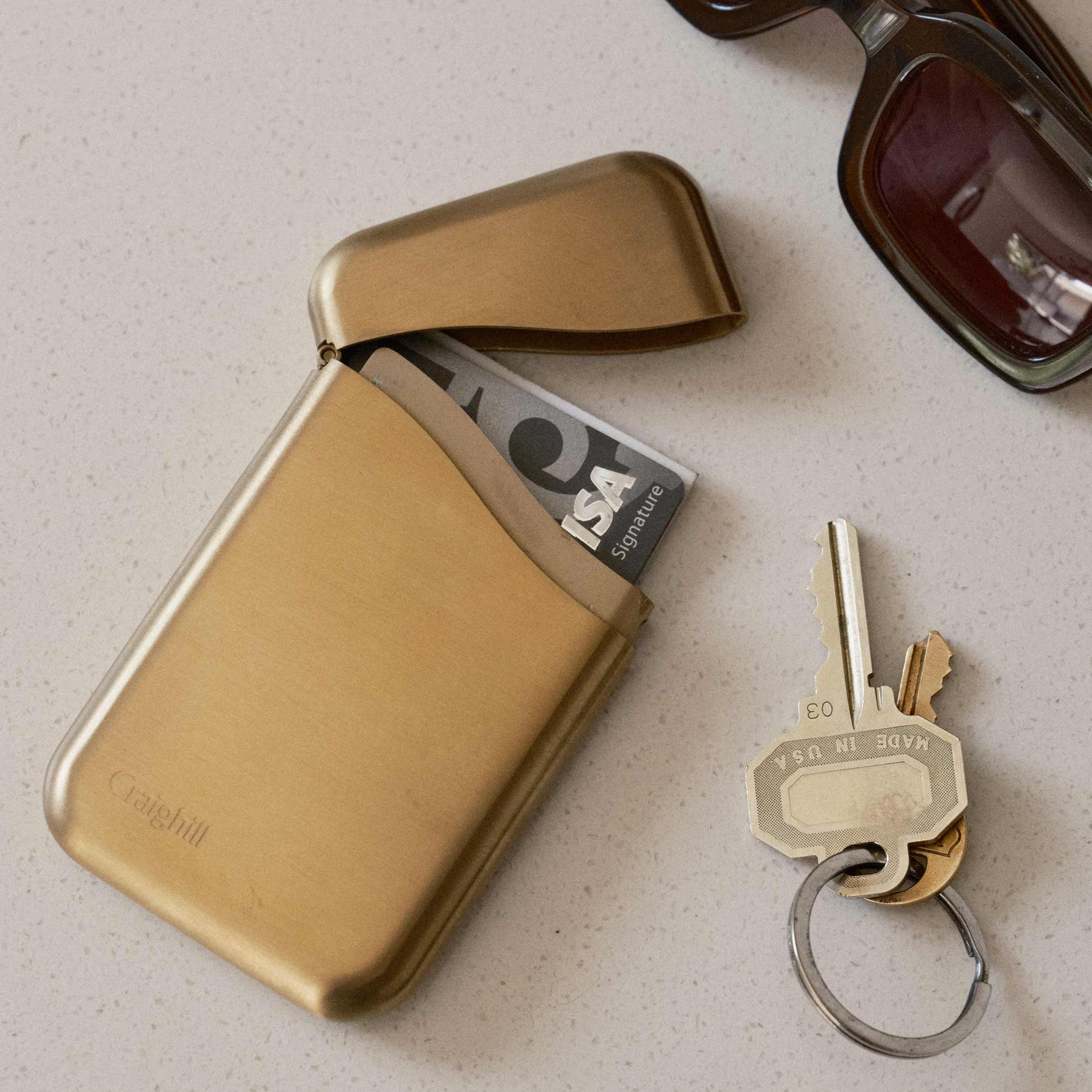 SUMMIT | CARD CASE | Vapor Brass Finish | Craighill