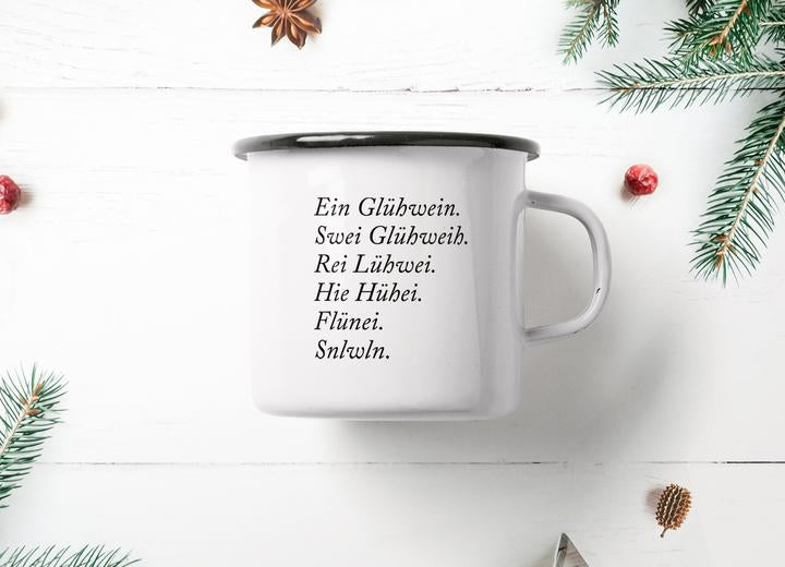 GLÜHWEIN - enamel mug | typealive