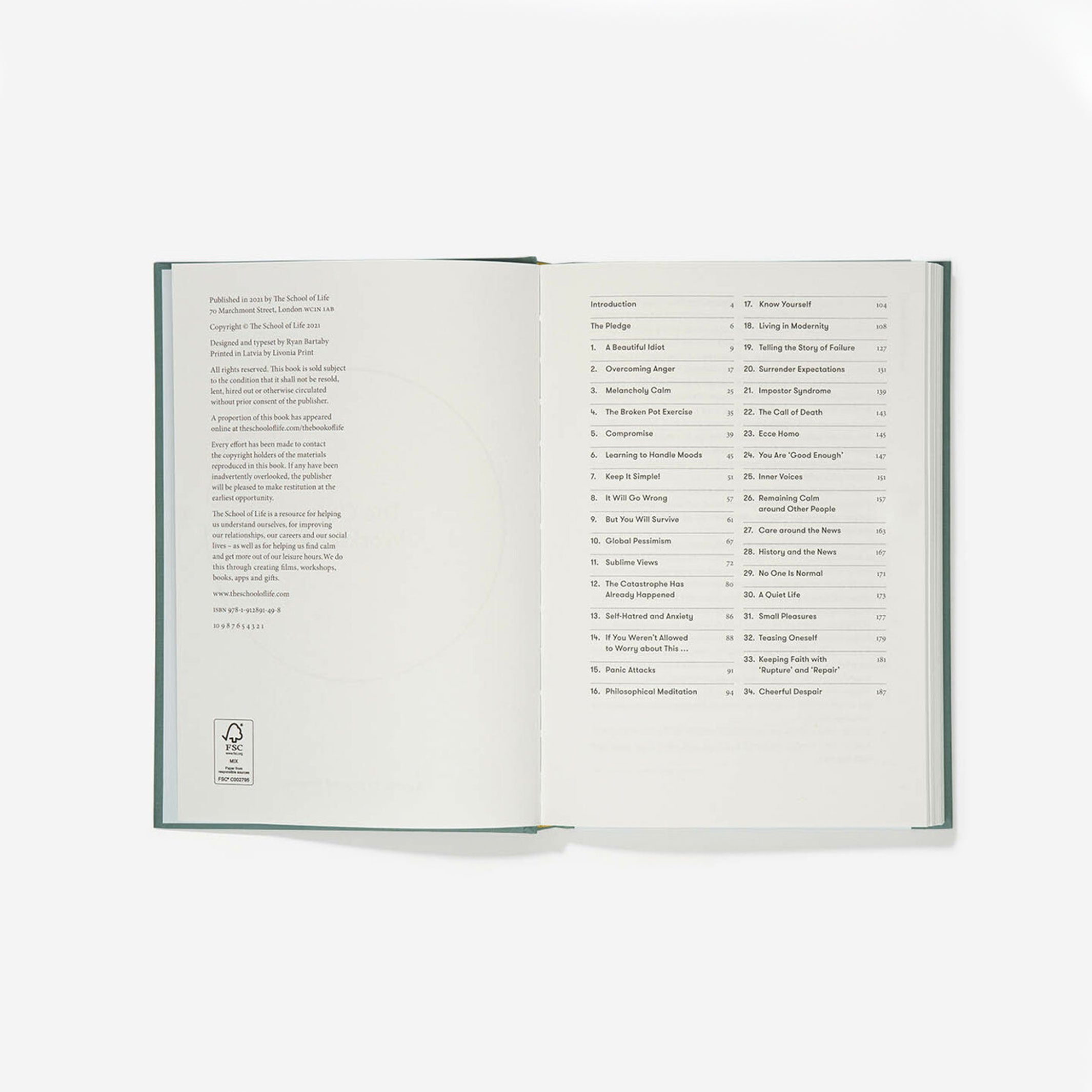 THE CALM WORKBOOK - Exercise Book - English Edition | The School of Life