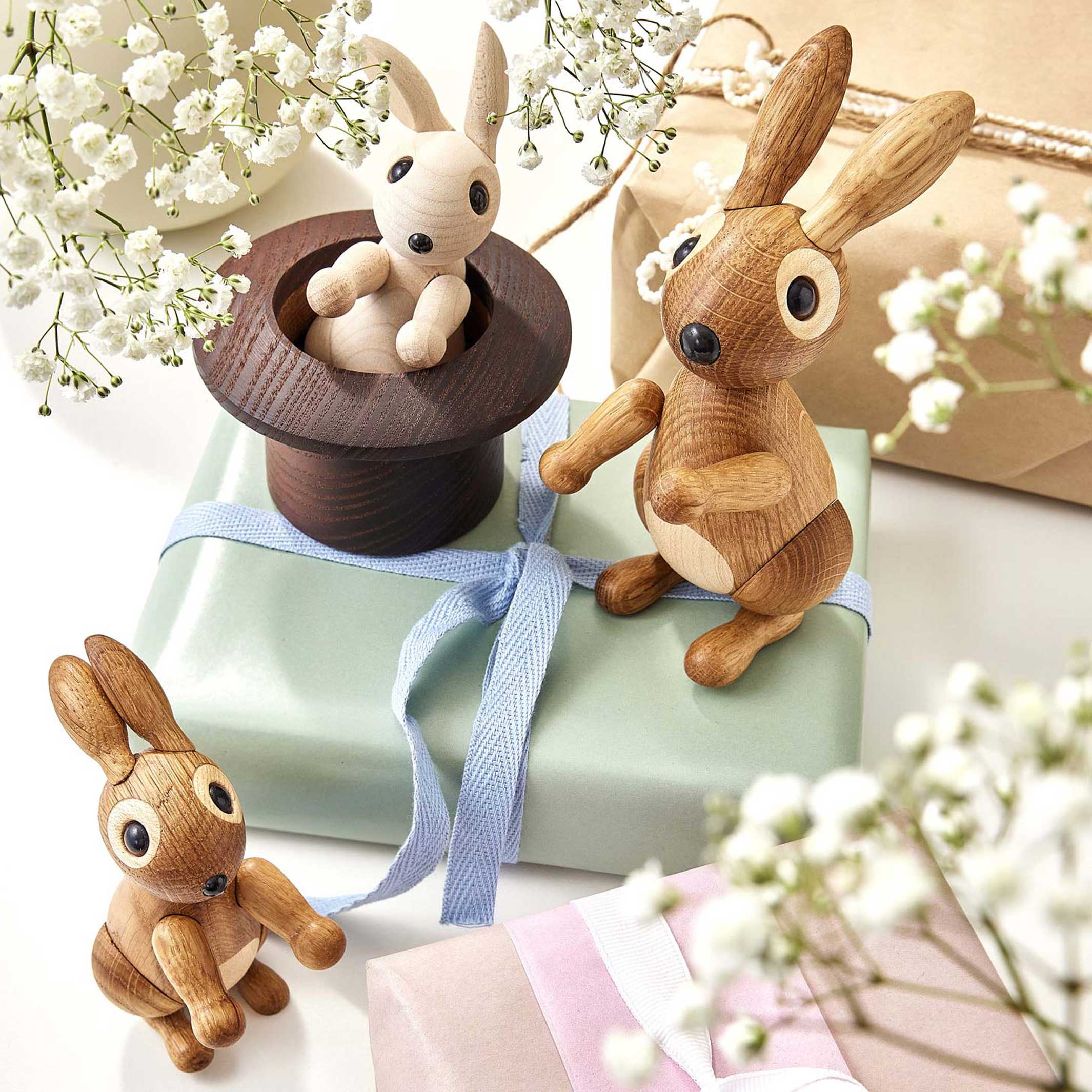 LE CHAPEAU MAGIQUE - Lapin au chapeau - figurine décorative en bois - Chresten Sommer | Printemps Copenhague