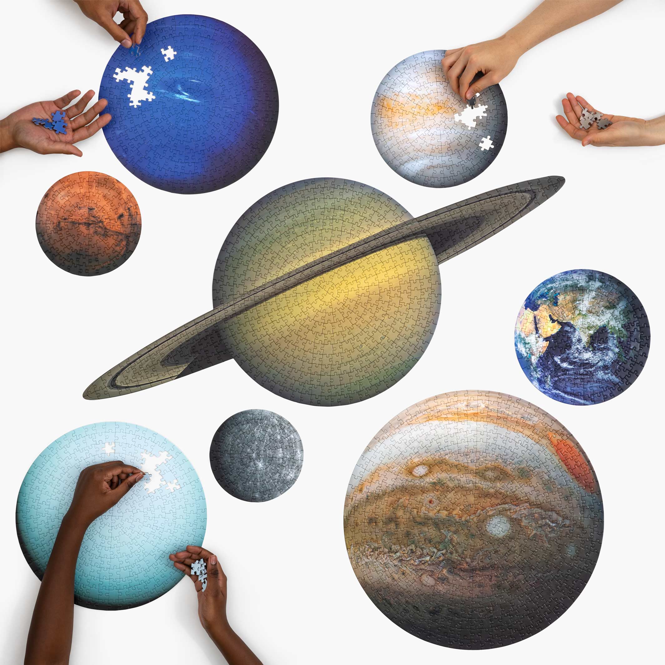 THE PLANETS - Set aus acht Planeten Puzzles - 2.000 Teile | parkside