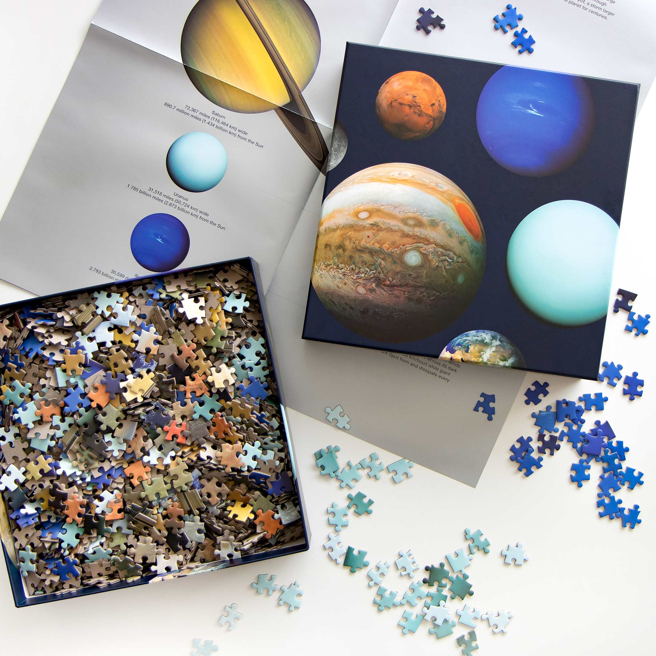 THE PLANETS - Set aus acht Planeten Puzzles - 2.000 Teile | parkside