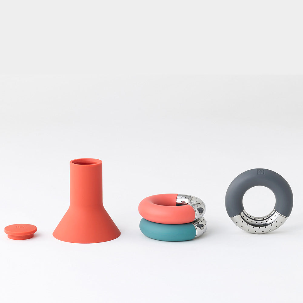 TORUS | TEA INFUSER-SET | 4 pieces | Andrea Ponti | Ommo