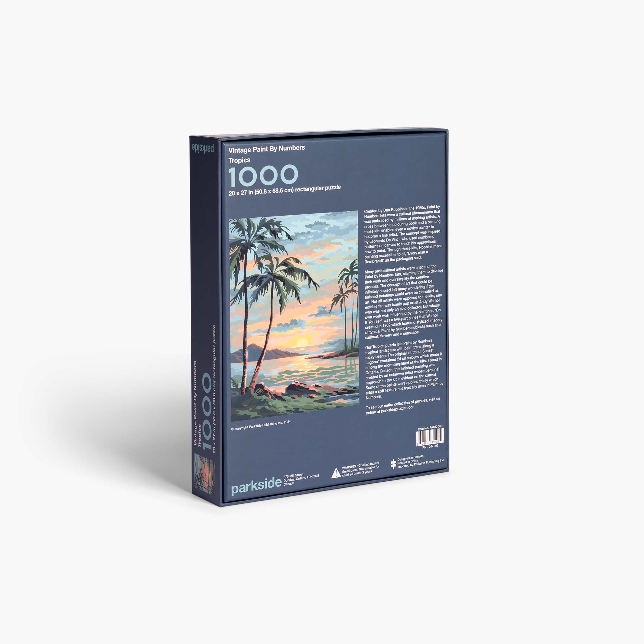 TROPICS - Vintage Paint by Numbers - Puzzle 1.000 Teile | parkside