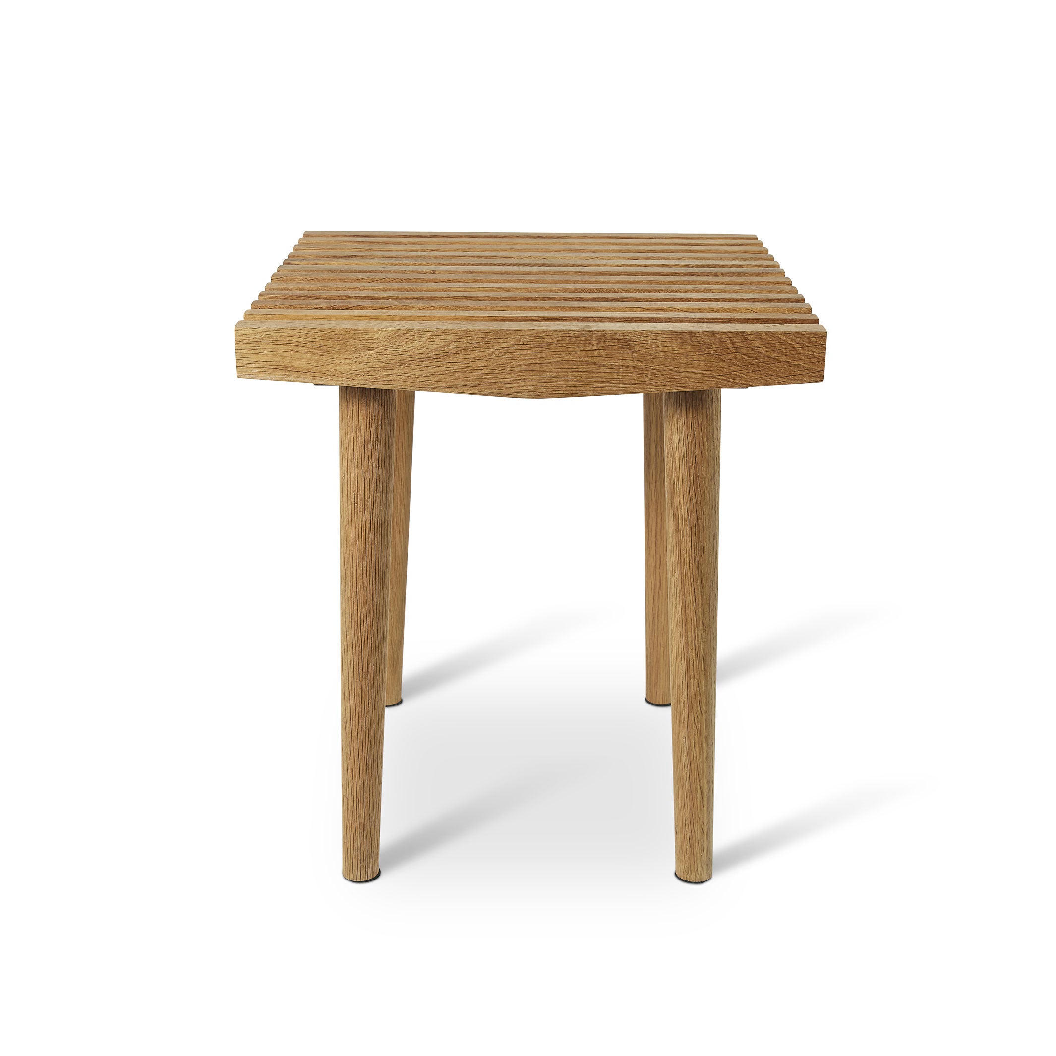 UNO ORA | élégant TABOURET EN BOIS | Teck naturel | 38 cm de large | Spring Copenhagen