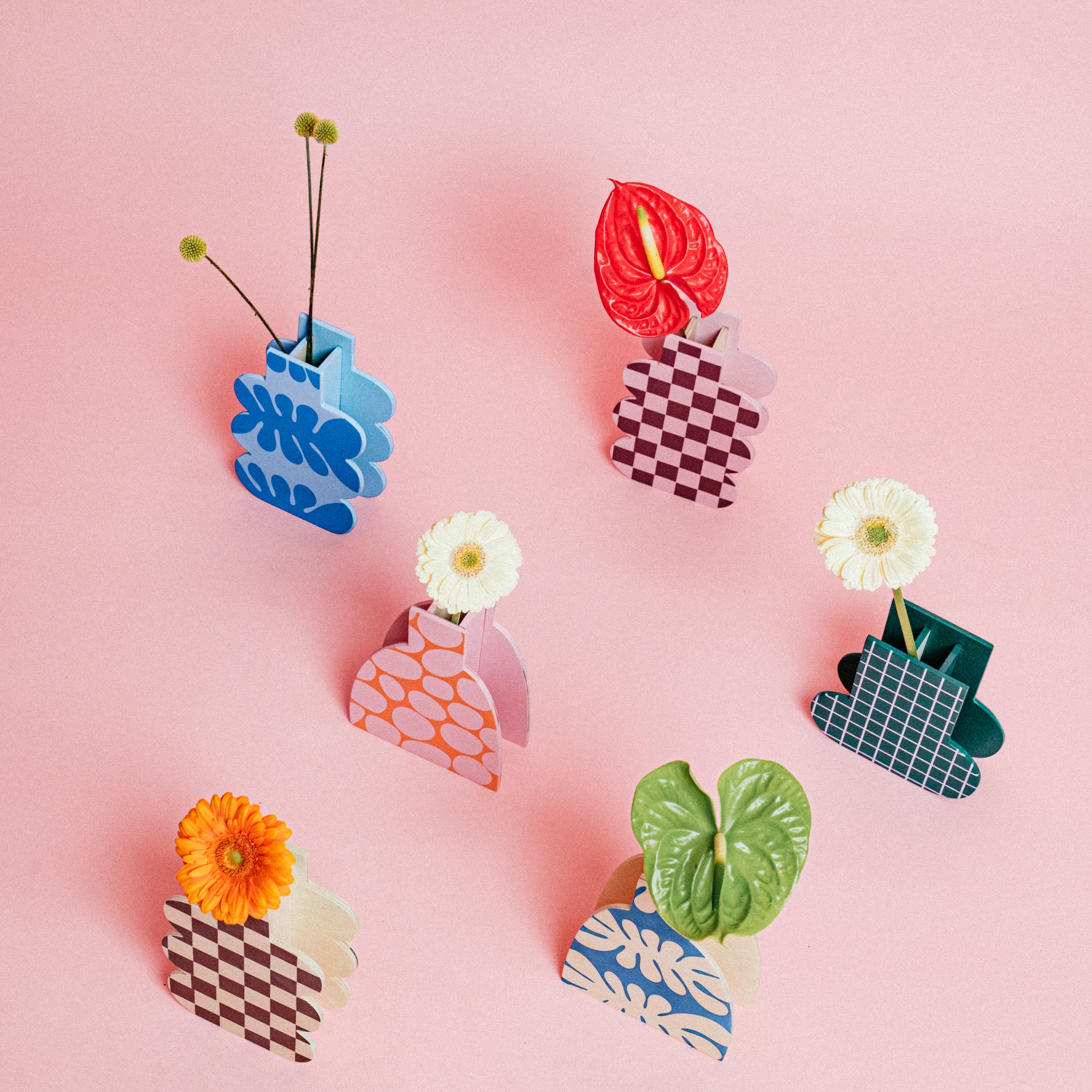 GRID - Vase aus Holz - mit Glaseinsatz | milin