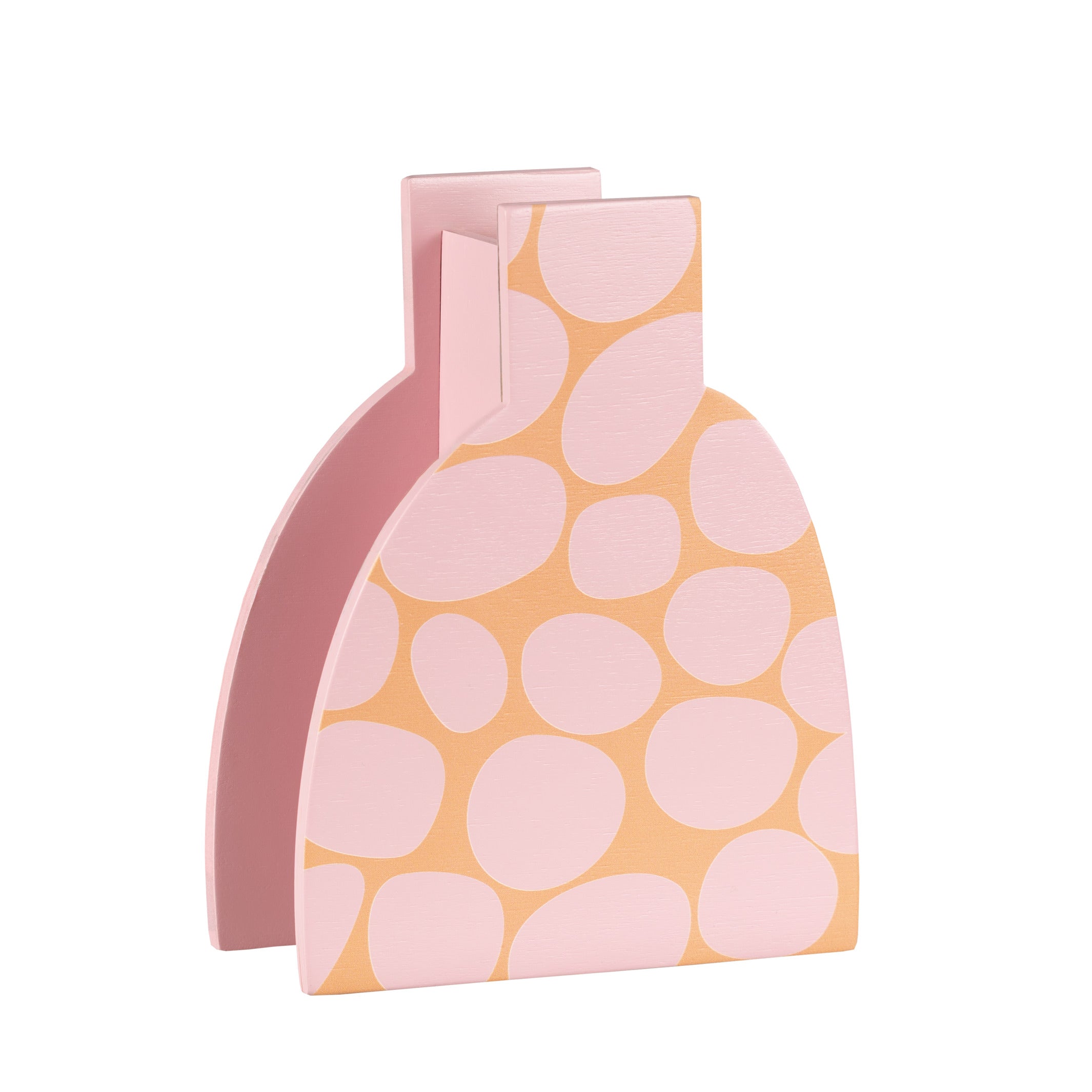 PINK STONES - Vase aus Holz - mit Glaseinsatz | milin