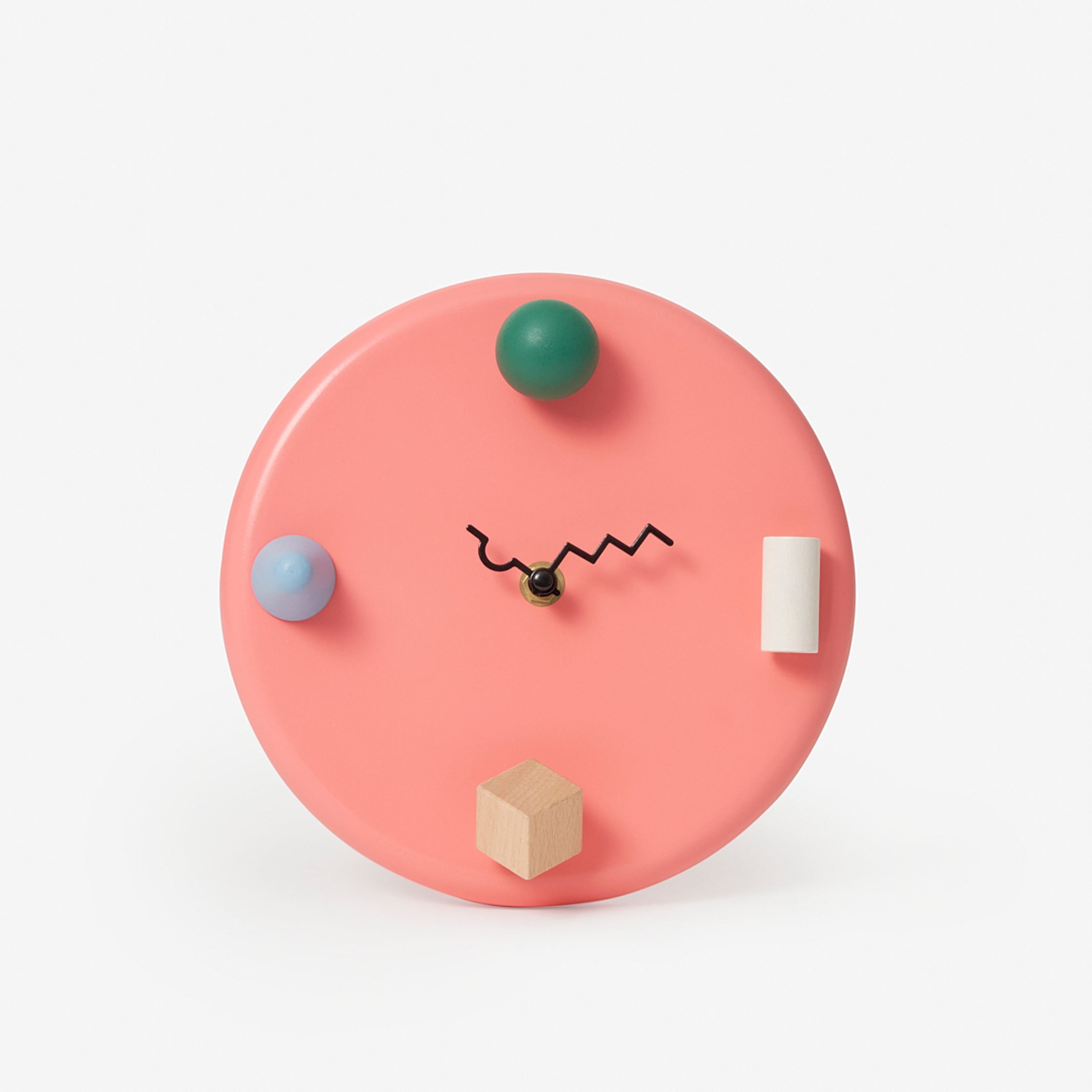 WALL CLOCKS | farbige WANDUHREN | dreidimensional & abstrakt D=20 cm | Pat Kim | Areaware