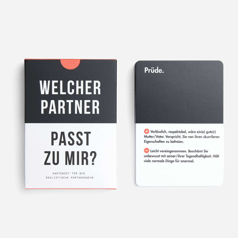 WELCHER PARTNER PASST ZU MIR? | CARD GAME for a successful choices in love | German Edition | The School of Life