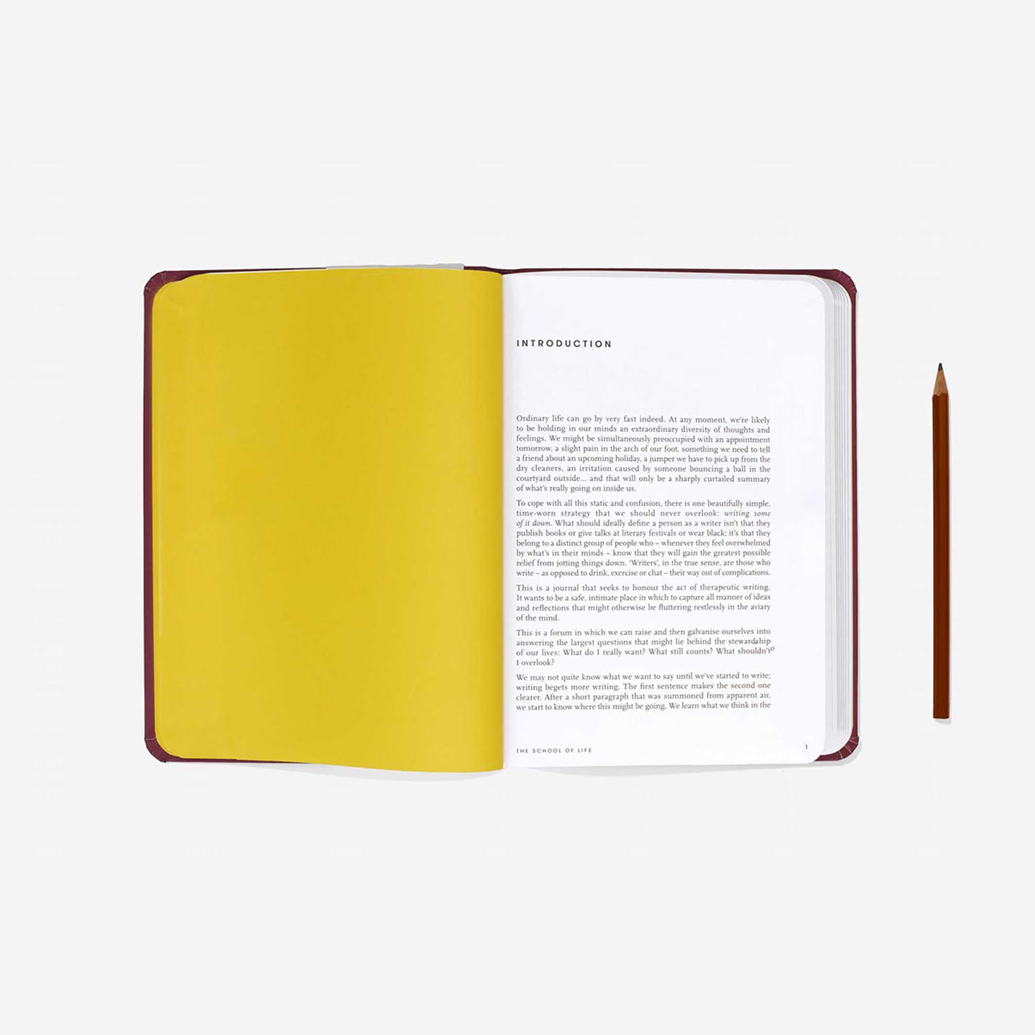 JOURNAL D'ÉCRITURE - agenda ligné Bourgogne - Édition anglaise | L'école de la vie