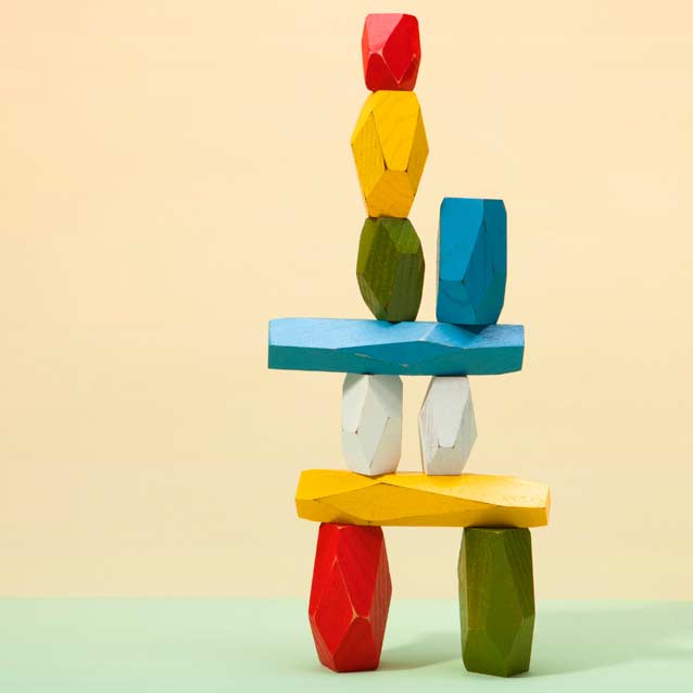BALANCING BLOCKS - Wooden Toy Building Blocks | Fort Standard | Areaware