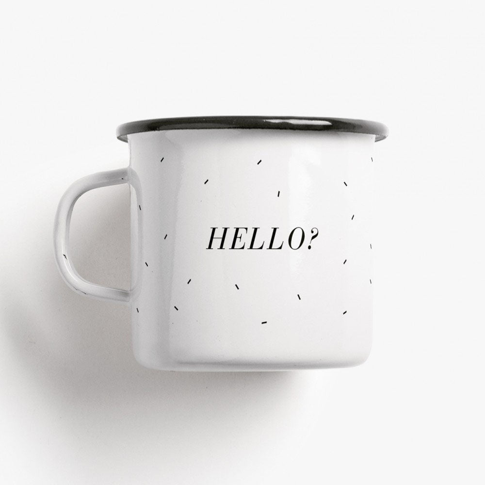 HELLO - Emaillebecher | typealive