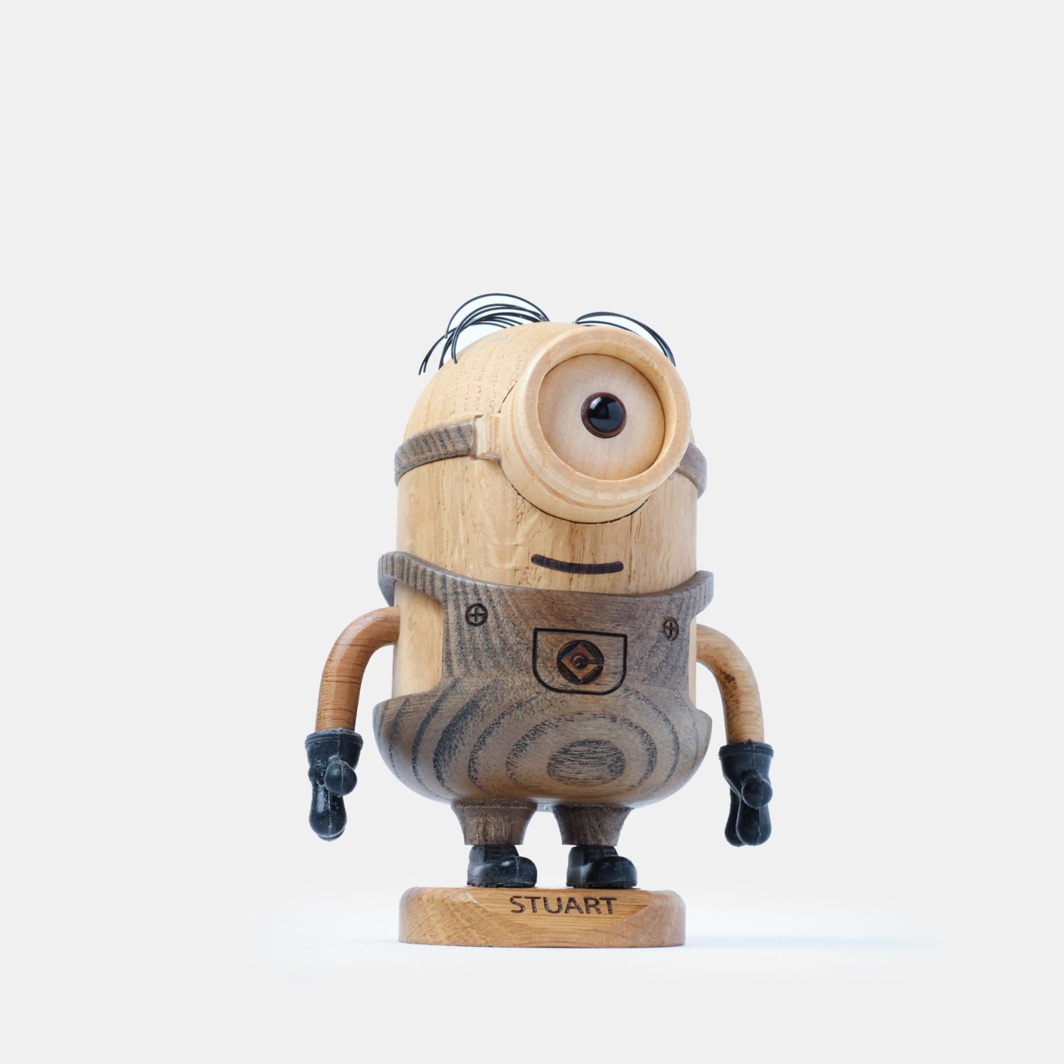 STUART - BOYHOOD x Minions - Holzfigur - Eiche 12 cm hoch - Jakob Burgsø | boyhood