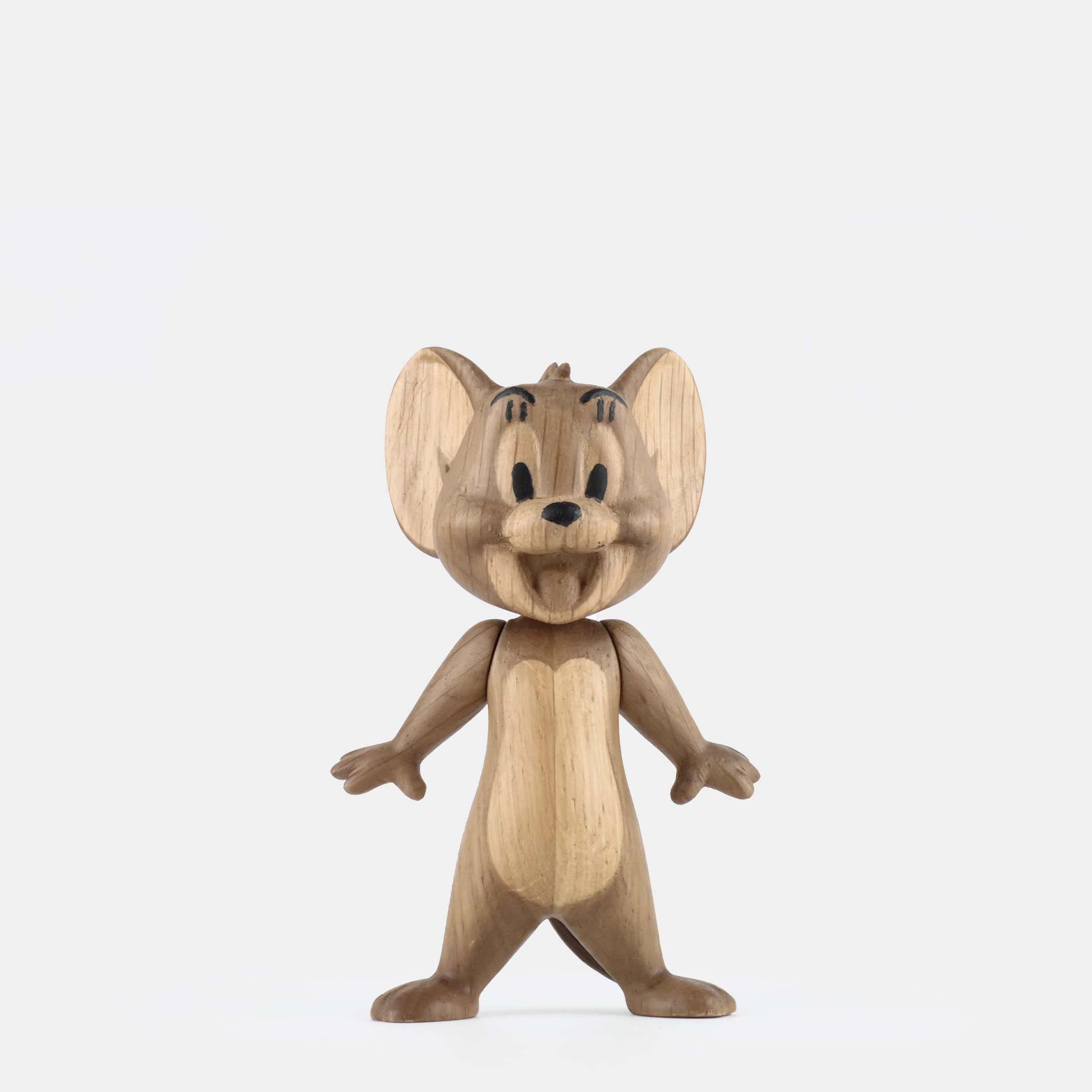 JERRY Large - Große Tom & Jerry Holzfigur - Eiche 20 cm hoch - Jakob Burgsø | boyhood