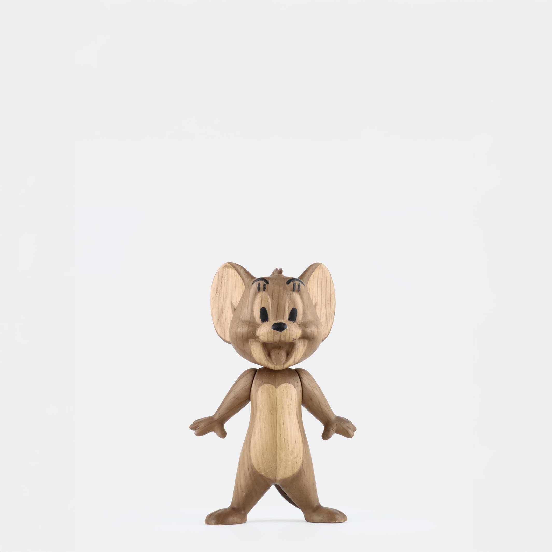 JERRY Small - Kleine Tom & Jerry Holzfigur - Eiche 12 cm hoch - Jakob Burgsø | boyhood