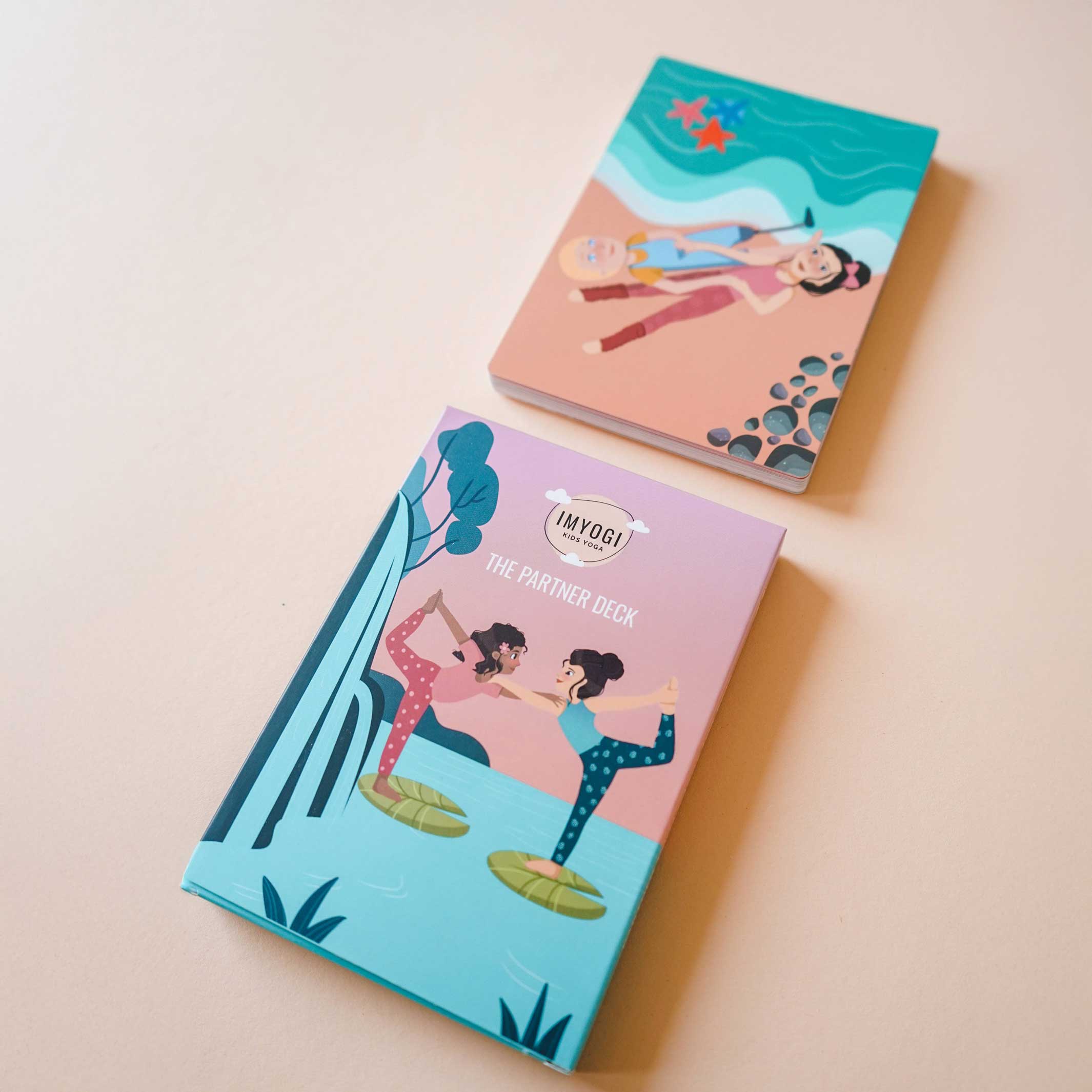 KIDS YOGA - Partner Erweiterungs-Set - 30 weitere Partner Yoga-Übungen für Kinder | IMYOGI