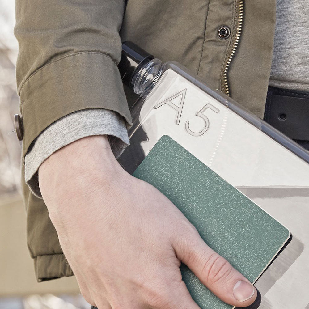 A5 memobottle | flache wiederverwendbare TRINK- & WASSERFLASCHE | 750ml