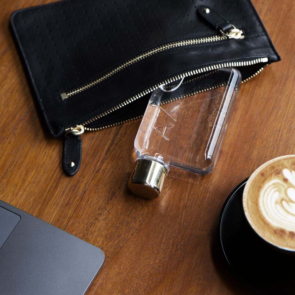 Bouteille mémo A7 | BOUTEILLE D'EAU ET DE BOISSON plate réutilisable | 180 ml