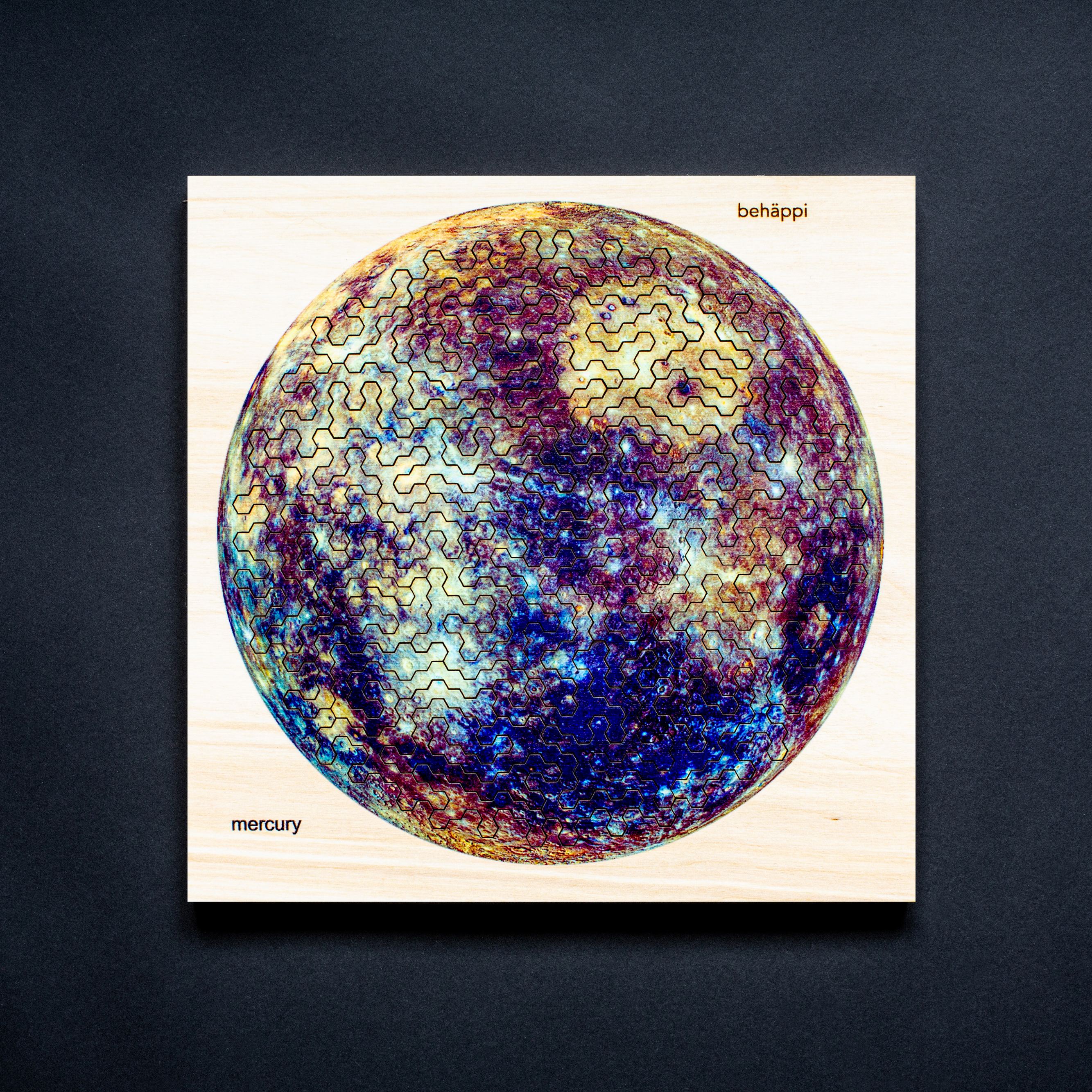 MERCURY | Extraordinary Wooden IQ PUZZLES | Planetary Series | Level Hard | Behäppi