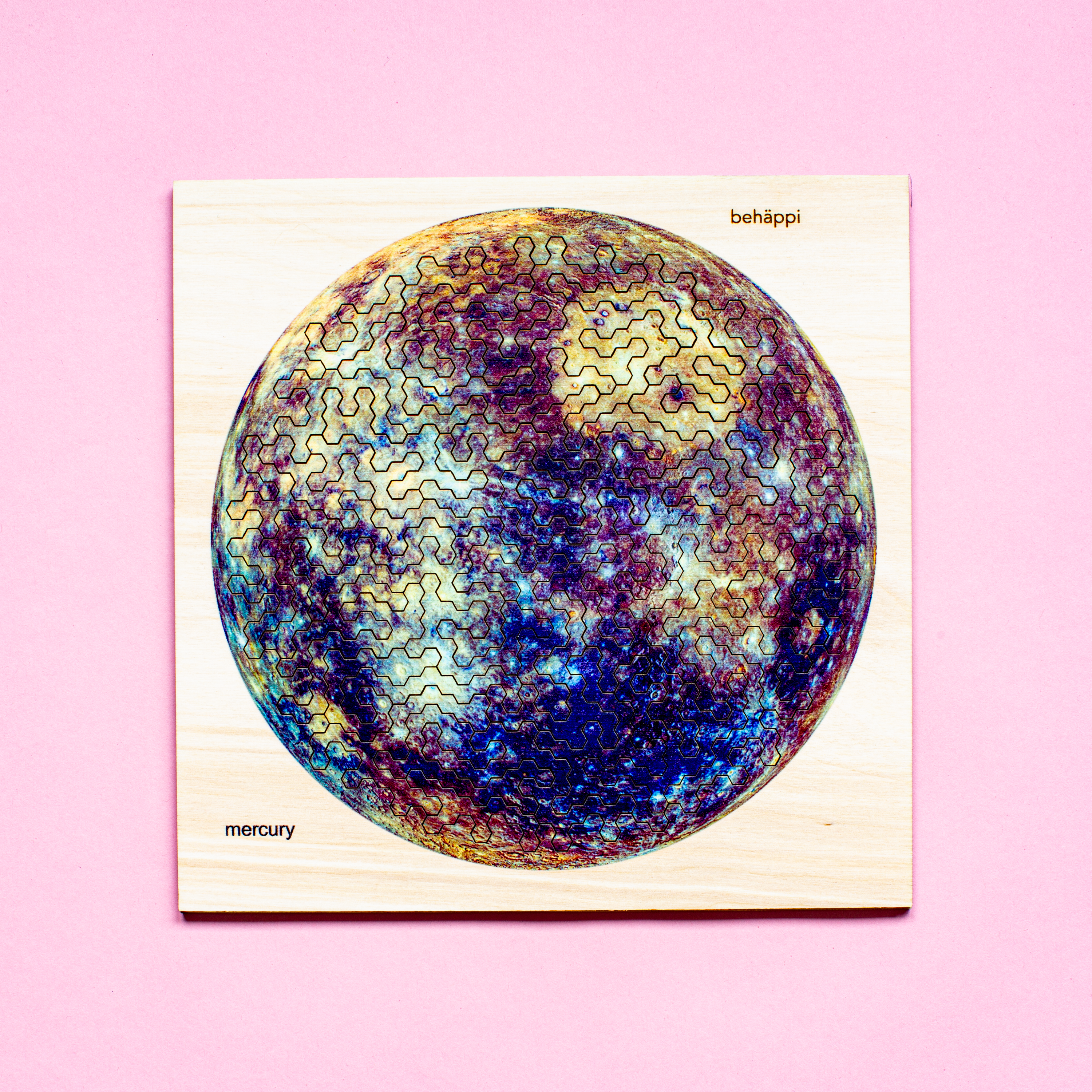 MERCURY | Extraordinary Wooden IQ PUZZLES | Planetary Series | Level Hard | Behäppi