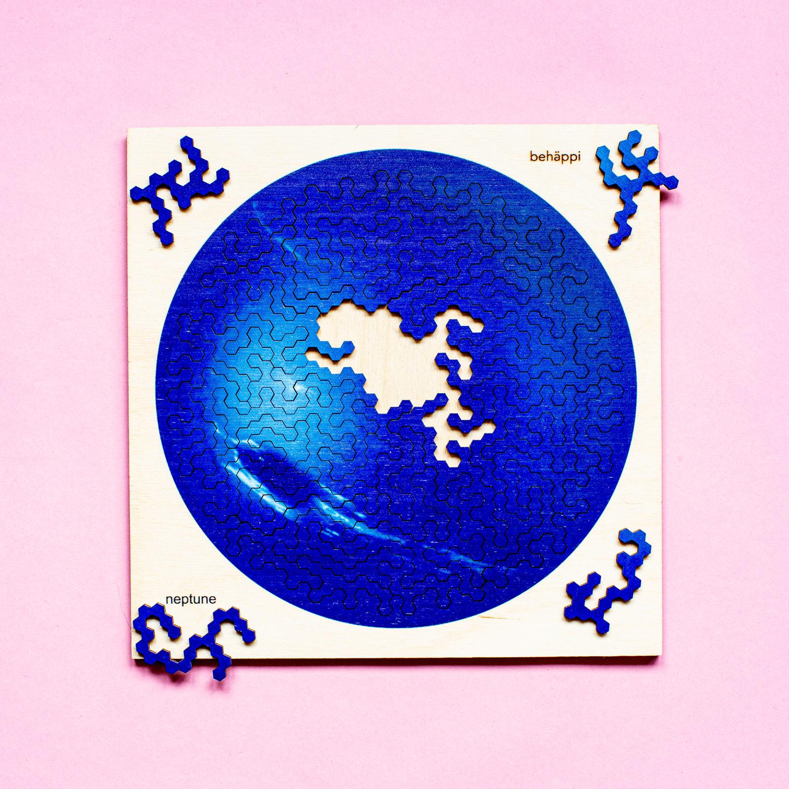 NEPTUN | Extraordinary Wooden IQ PUZZLES | Planetary Series | Level Hard | Behäppi