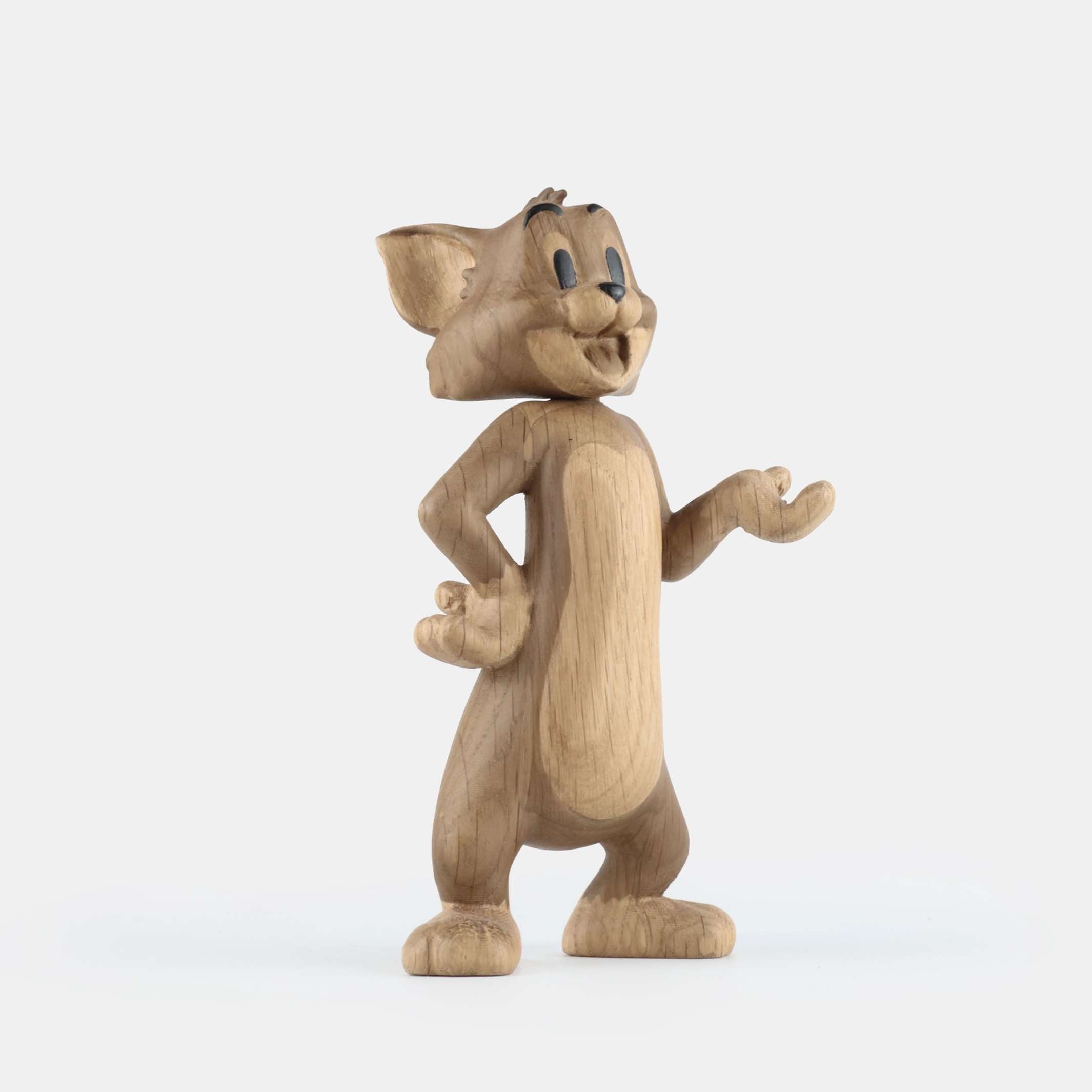 Wooden Figure Tom Large – Oak · 24 cm | boyhood × Tom & Jerry