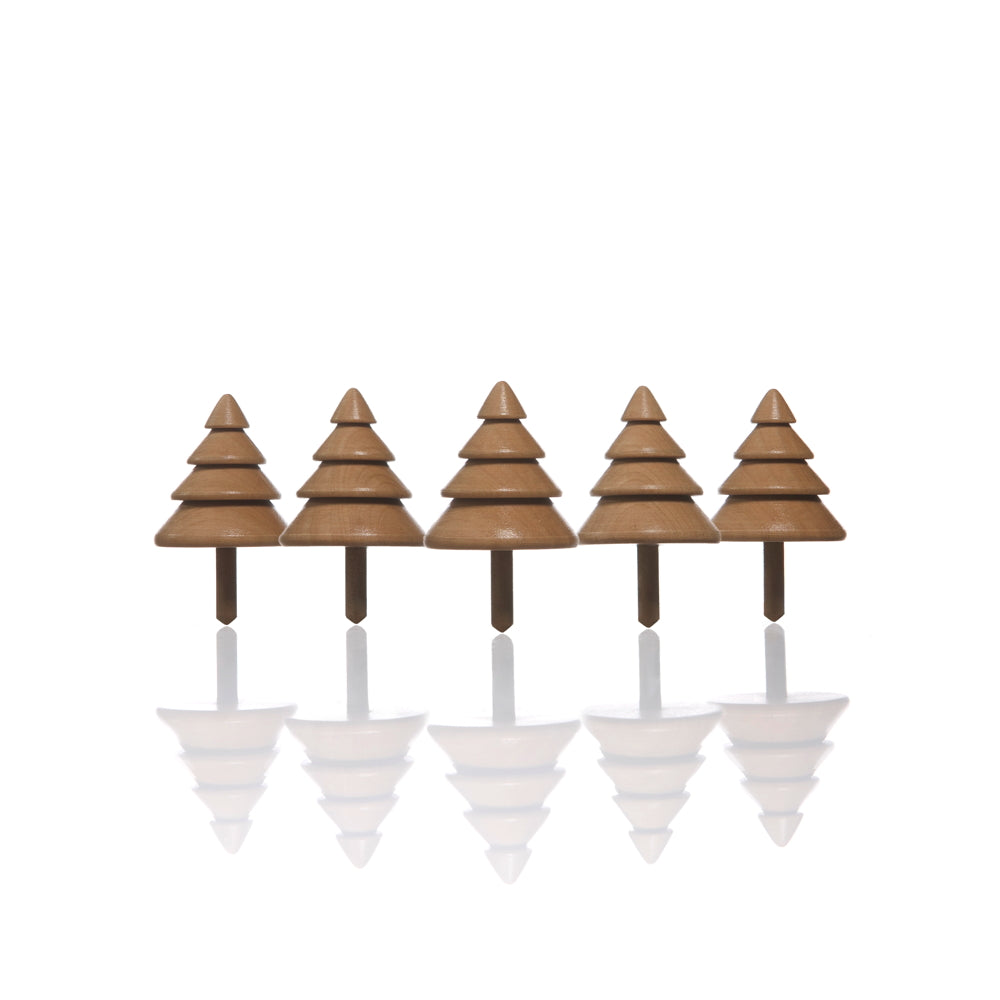 Tree Tops - Lot de 5 toupies - Karl Zahn | Connaissance de la zone