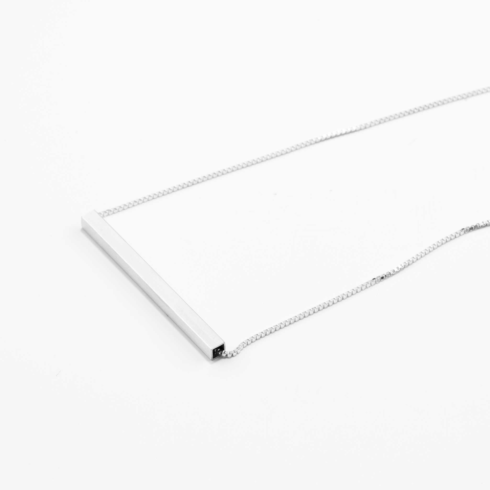 SQUARE matt | 925er Sterling Silber HALSKETTE | 43 cm lang | Jonathan Radetz