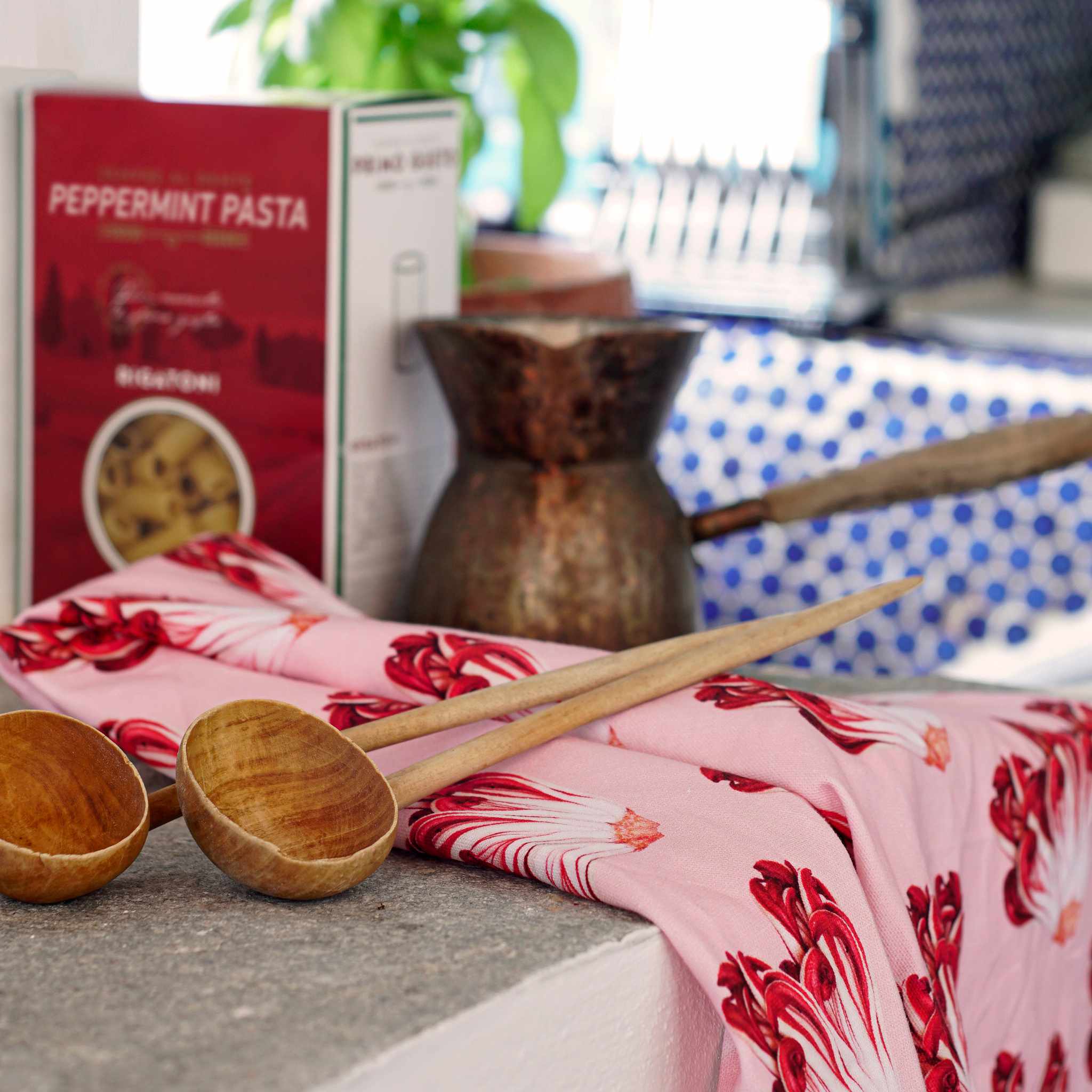 RADICCHIO & PORRI | Cotton TEA TOWELS | Set of 2 | Roman Luyken | Peppermint Products