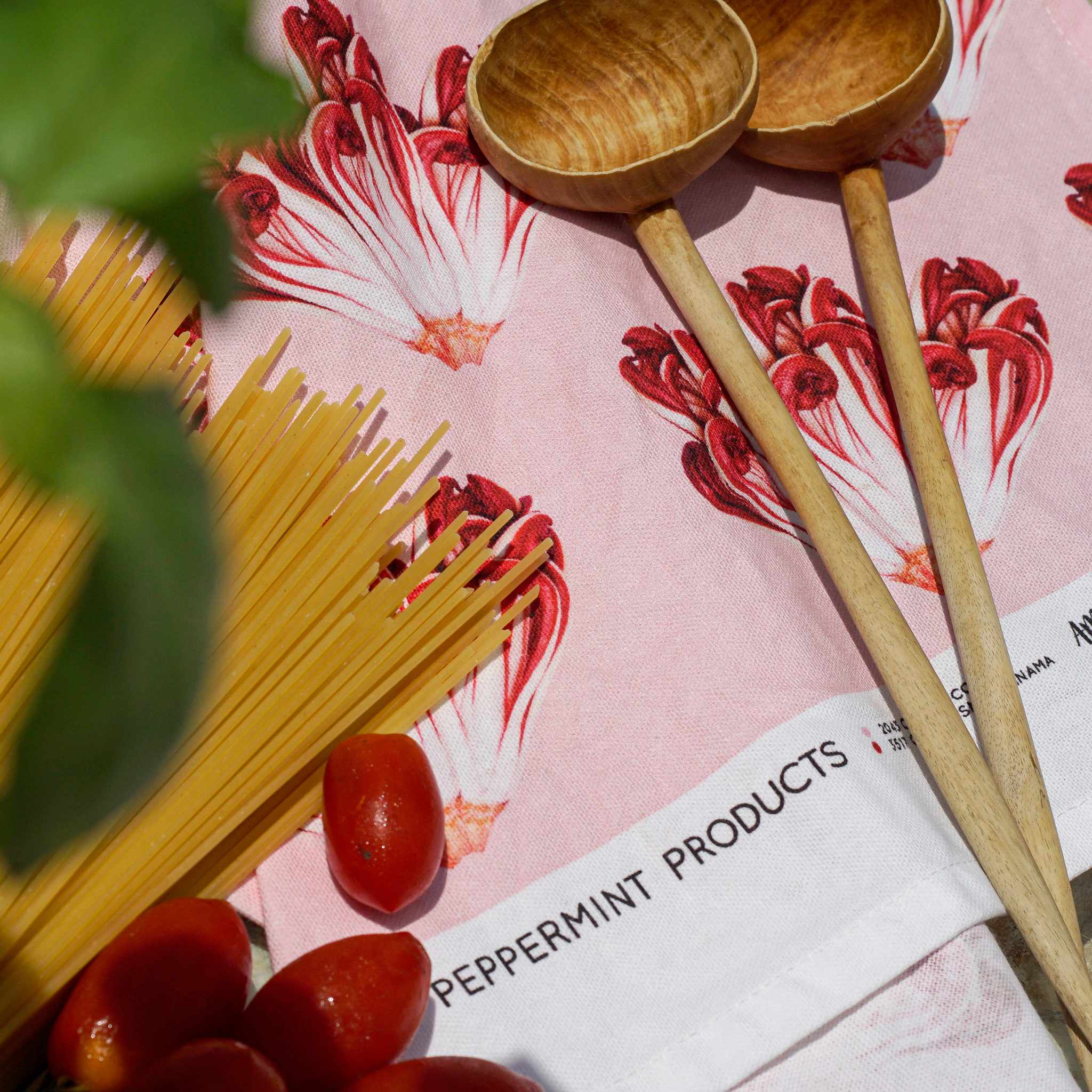 RADICCHIO & PORRI | Cotton TEA TOWELS | Set of 2 | Roman Luyken | Peppermint Products