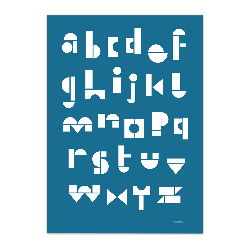 SNUG.ABC | BUCHSTABEN POSTER | Snug Studio - Charles & Marie