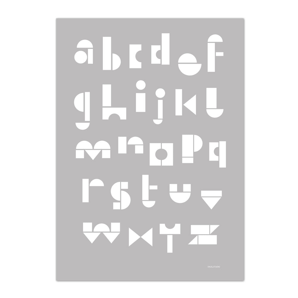 SNUG.ABC | BUCHSTABEN POSTER | Snug Studio - Charles & Marie