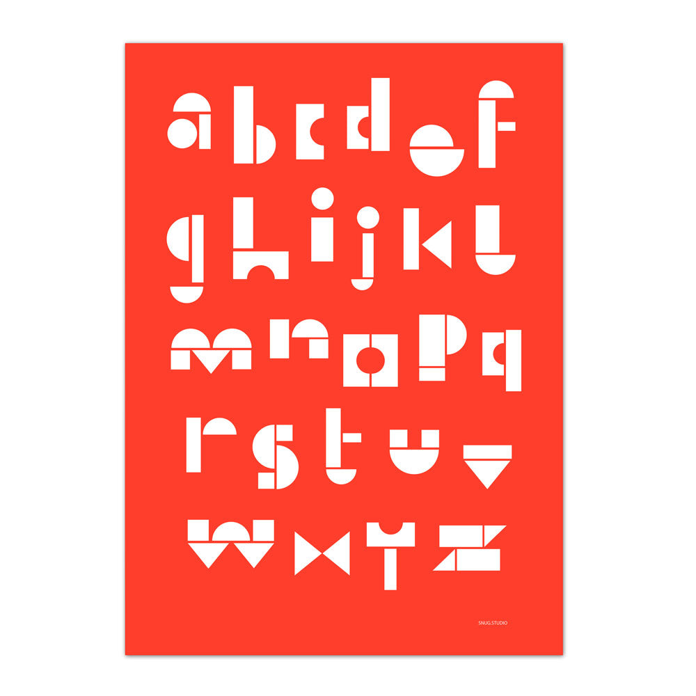 SNUG.ABC | BUCHSTABEN POSTER | Snug Studio - Charles & Marie