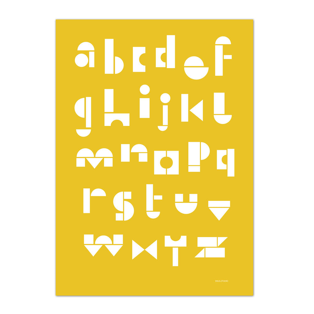 SNUG.ABC | BUCHSTABEN POSTER | Snug Studio - Charles & Marie