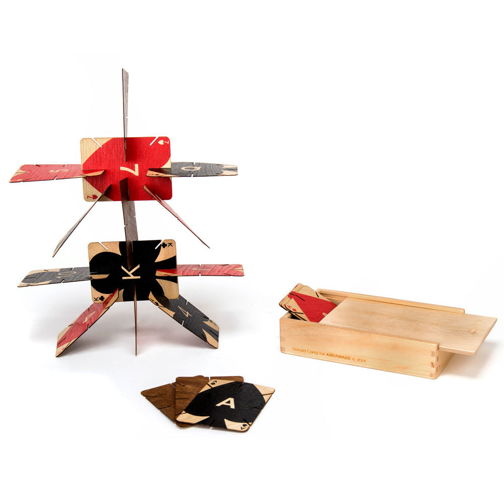 PLYWOOD | Holz-SPIELKARTEN | Donald Corey | Areaware - Charles & Marie