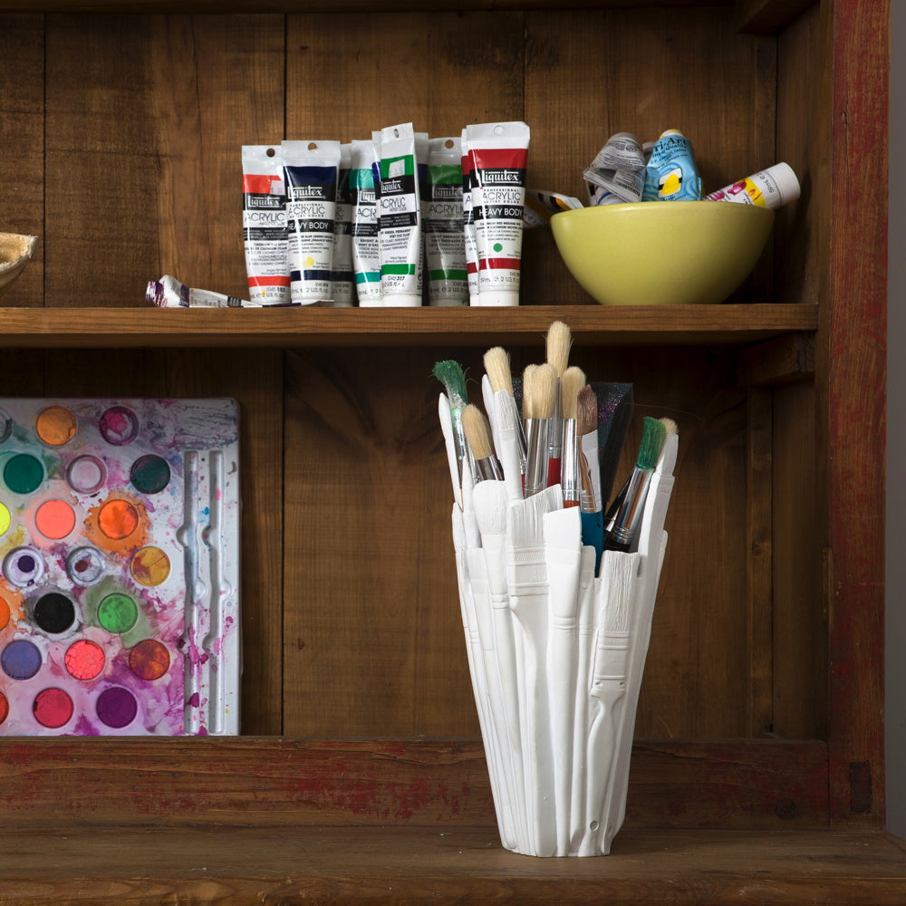 BRUSH VASE | BLUMENVASE & GEFÄSS aus PINSELN | Harry Allen | Areaware