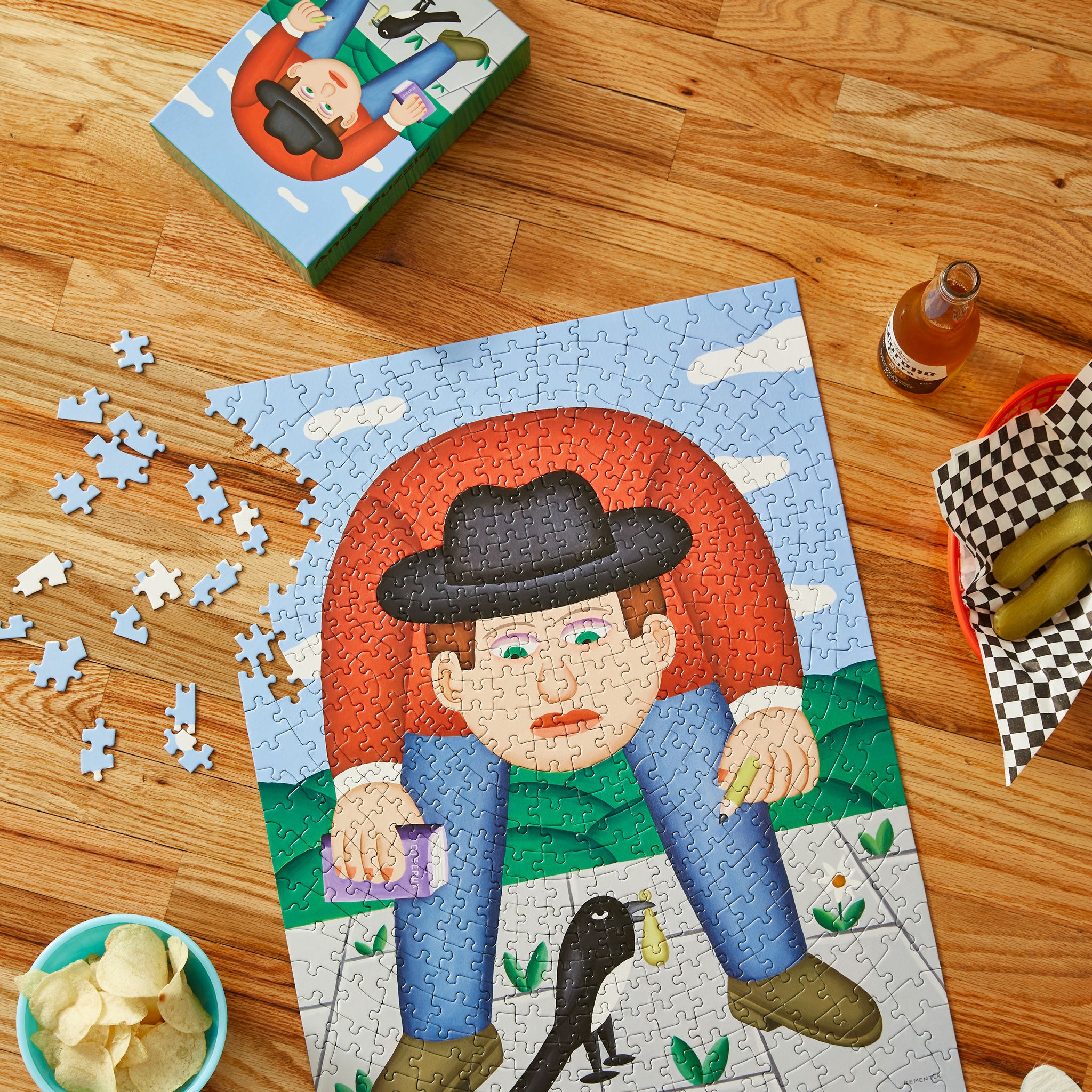 LA GAZZA LADRA | ANDY PUZZLE | 500 Teile | Andy Rementer | Areaware