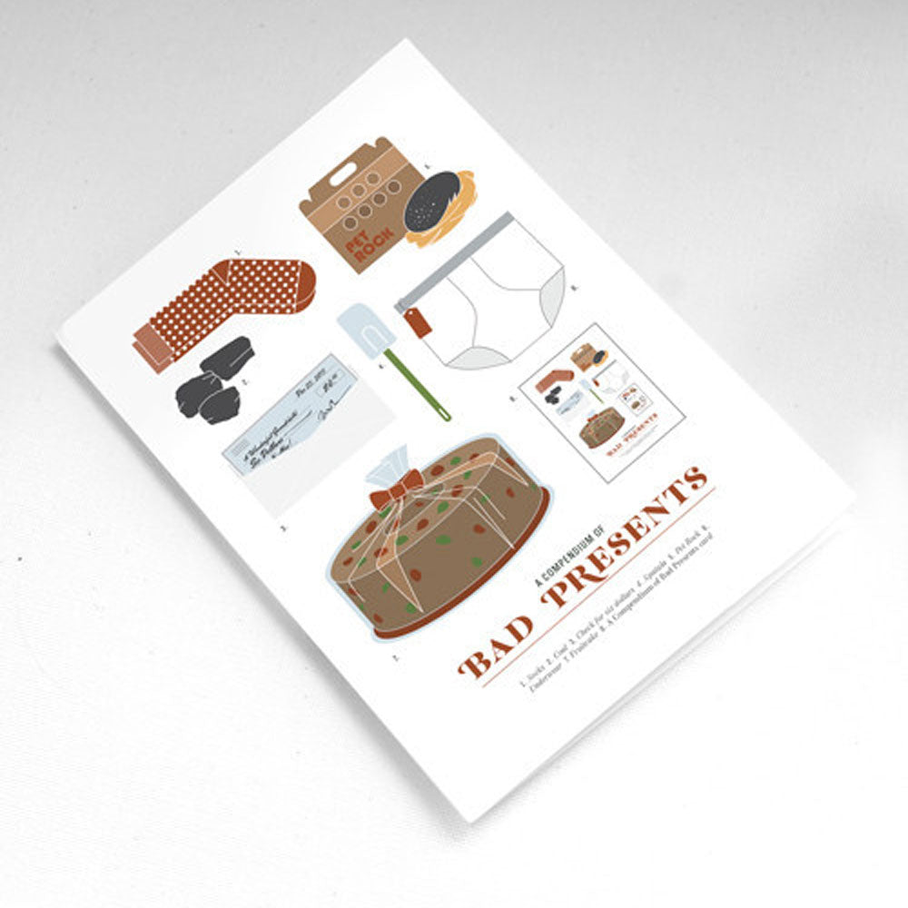 A COMPENDIUM of BAD PRESENTS | WEIHNACHTSKARTE | Pop Chart Lab - Charles & Marie