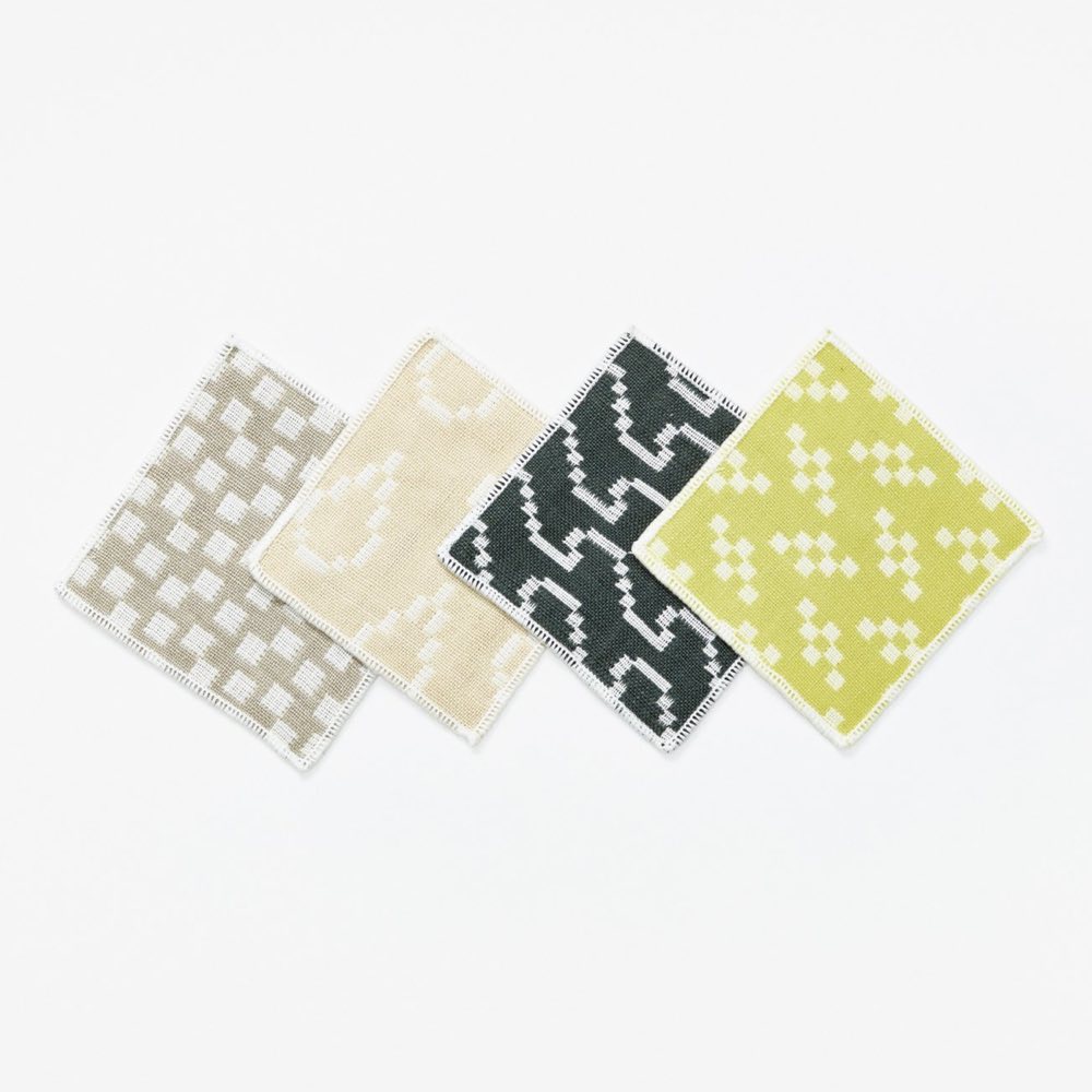 BITMAP TEXTILES | 4 GLASUNTERSETZER | Susan Kare | Areaware