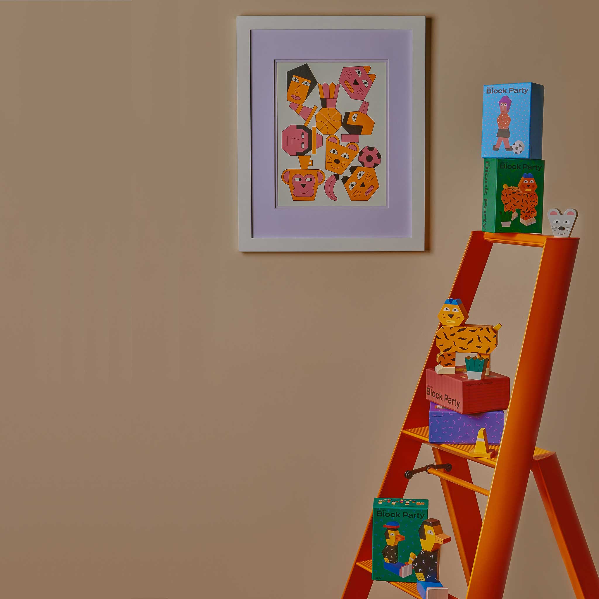 BLOCK PARTY | Holz FIGUREN | Andy Rementer | Areaware - Charles & Marie