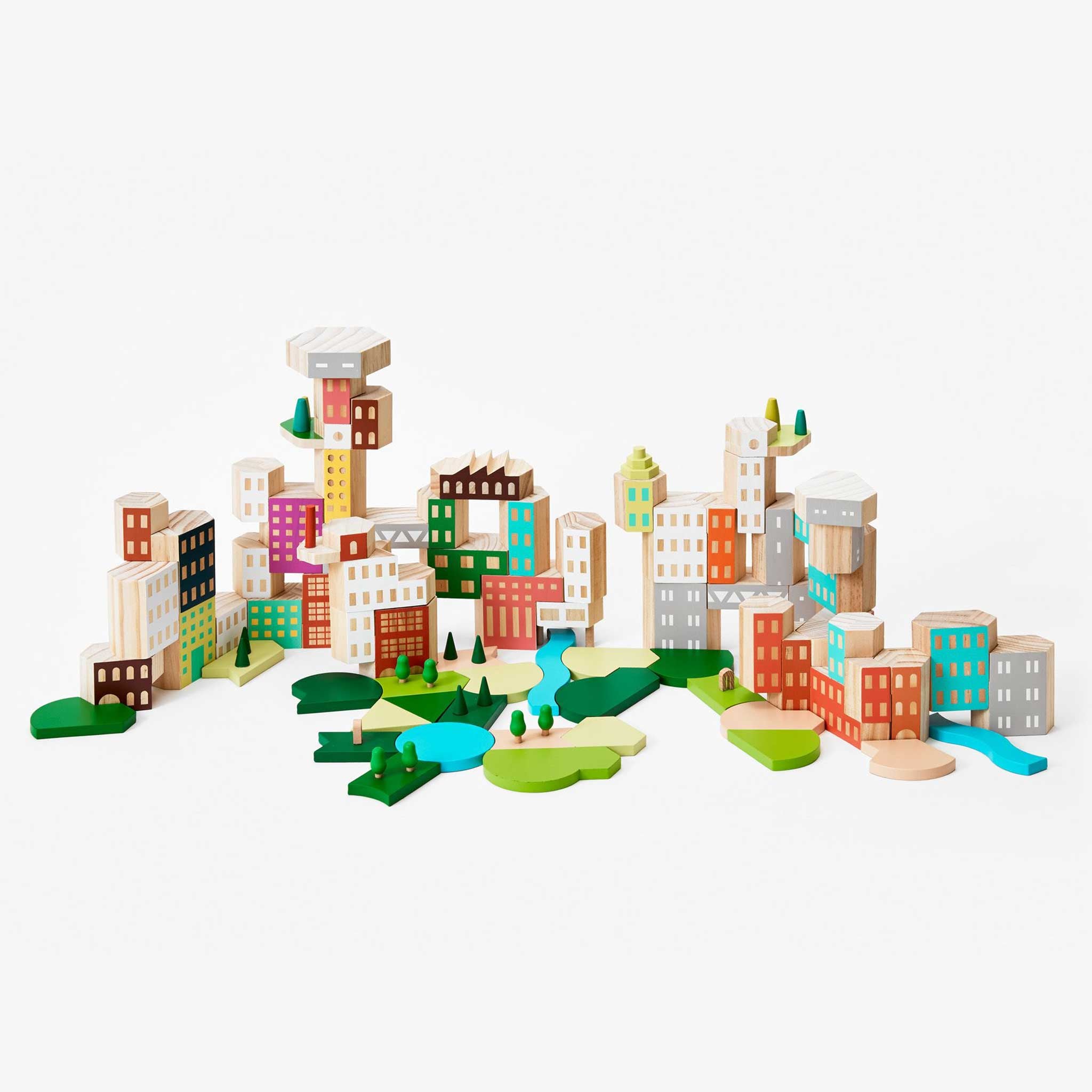 BLOCKITECTURE® | BIG CITY SET | Holz Architektur BAUSTEINE | James Paulius | Areaware