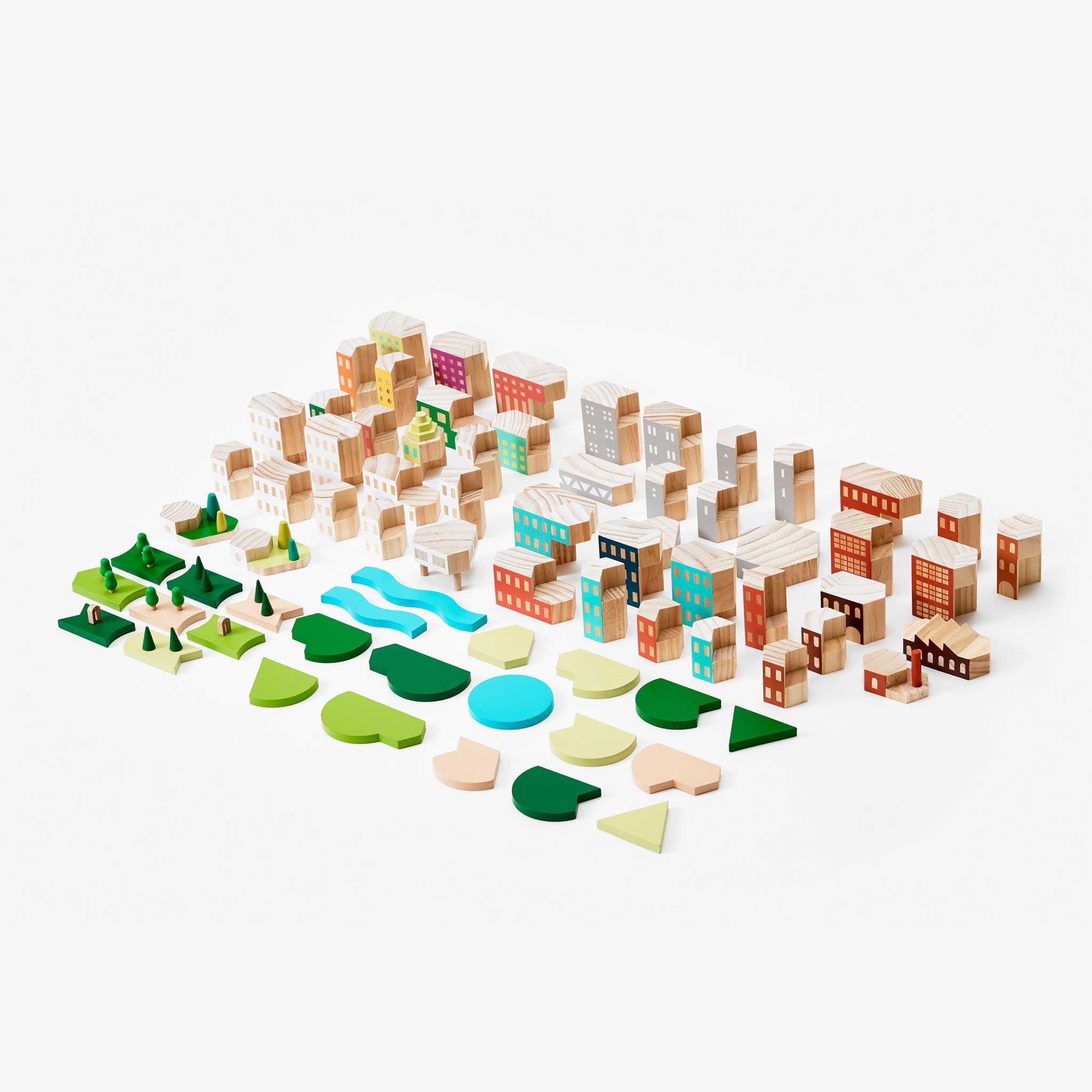 BLOCKITECTURE® | BIG CITY SET | Holz Architektur BAUSTEINE | James Paulius | Areaware