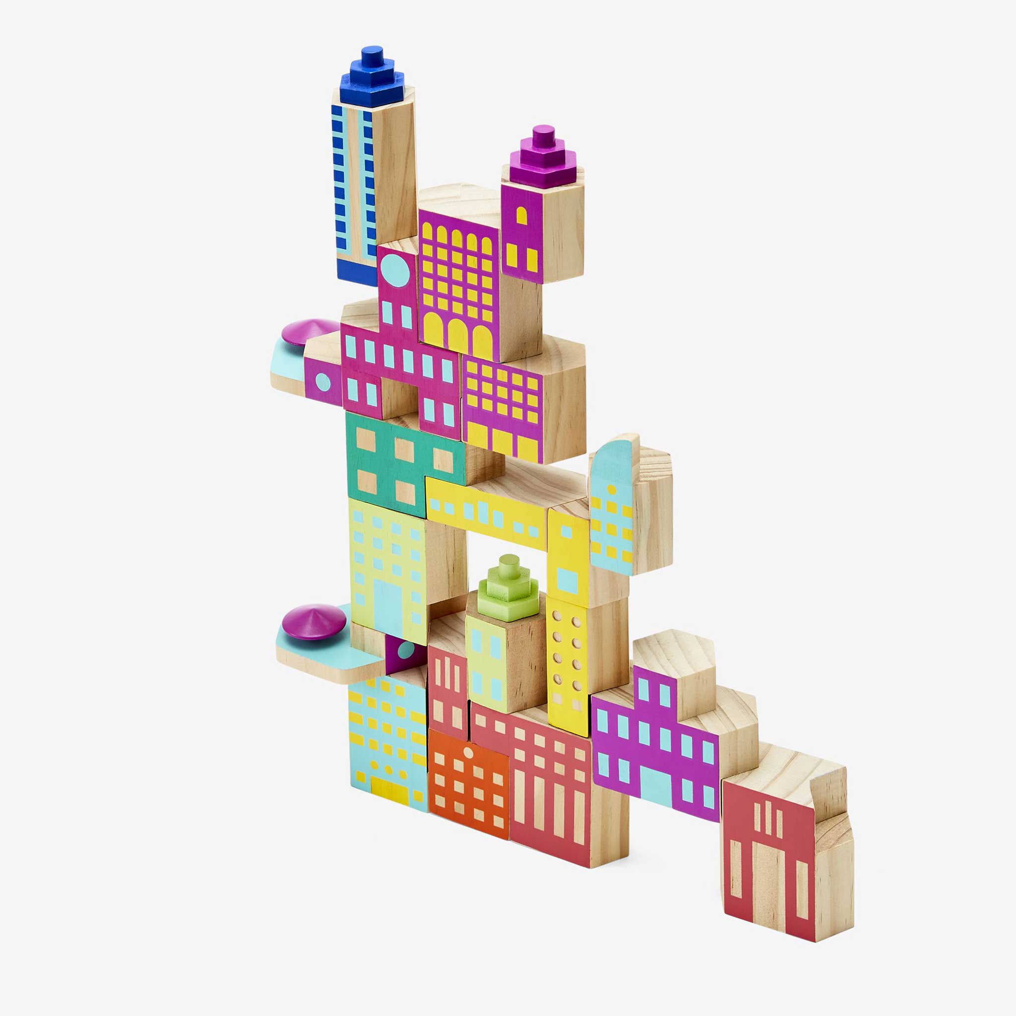 BLOCKITECTURE® Deco | Mega Set | Holz Architektur BAUKLÖTZE | James Paulius | Areaware - Charles & Marie