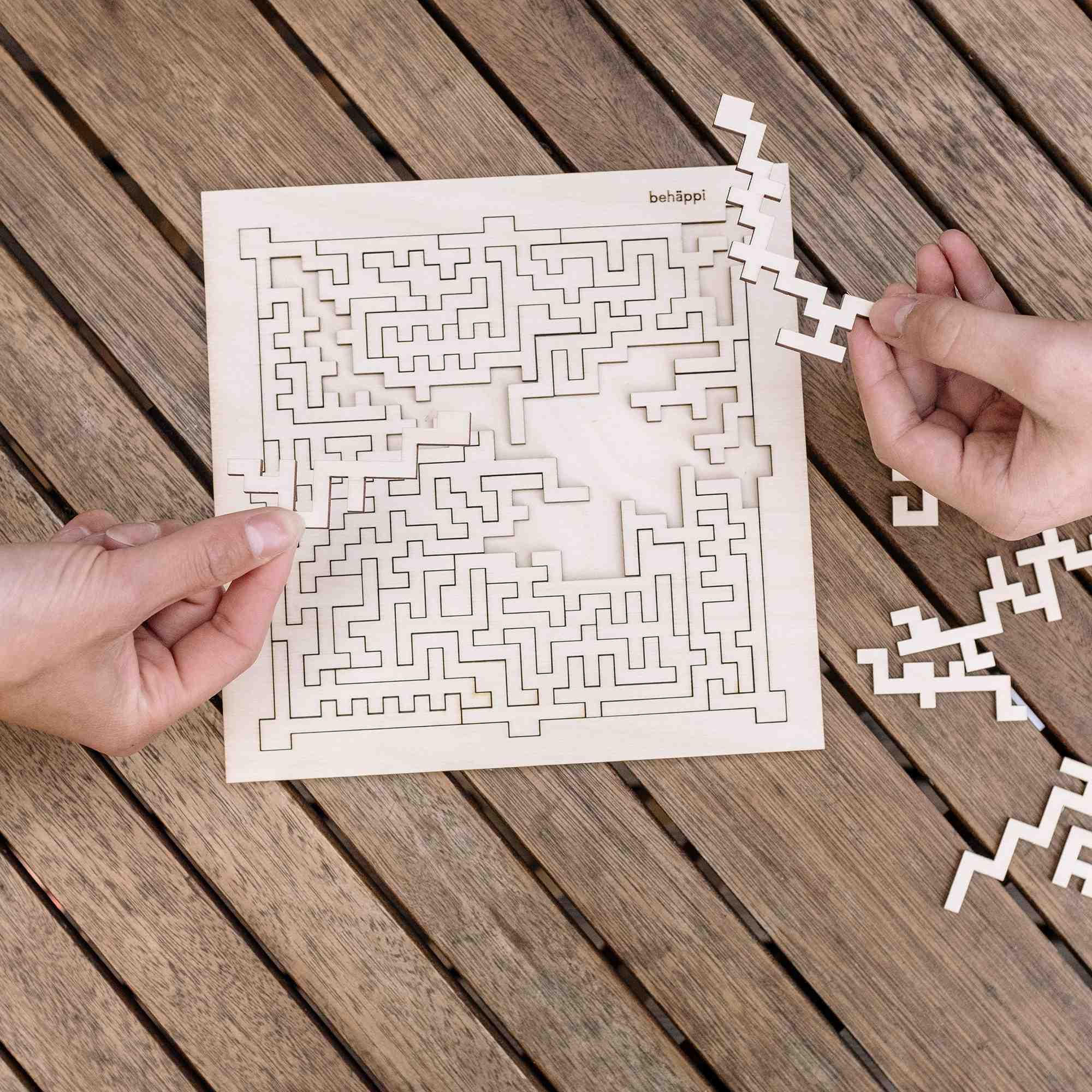 BOXY | Außergewöhnliche IQ-PUZZLE aus Holz | Behäppi - Charles & Marie