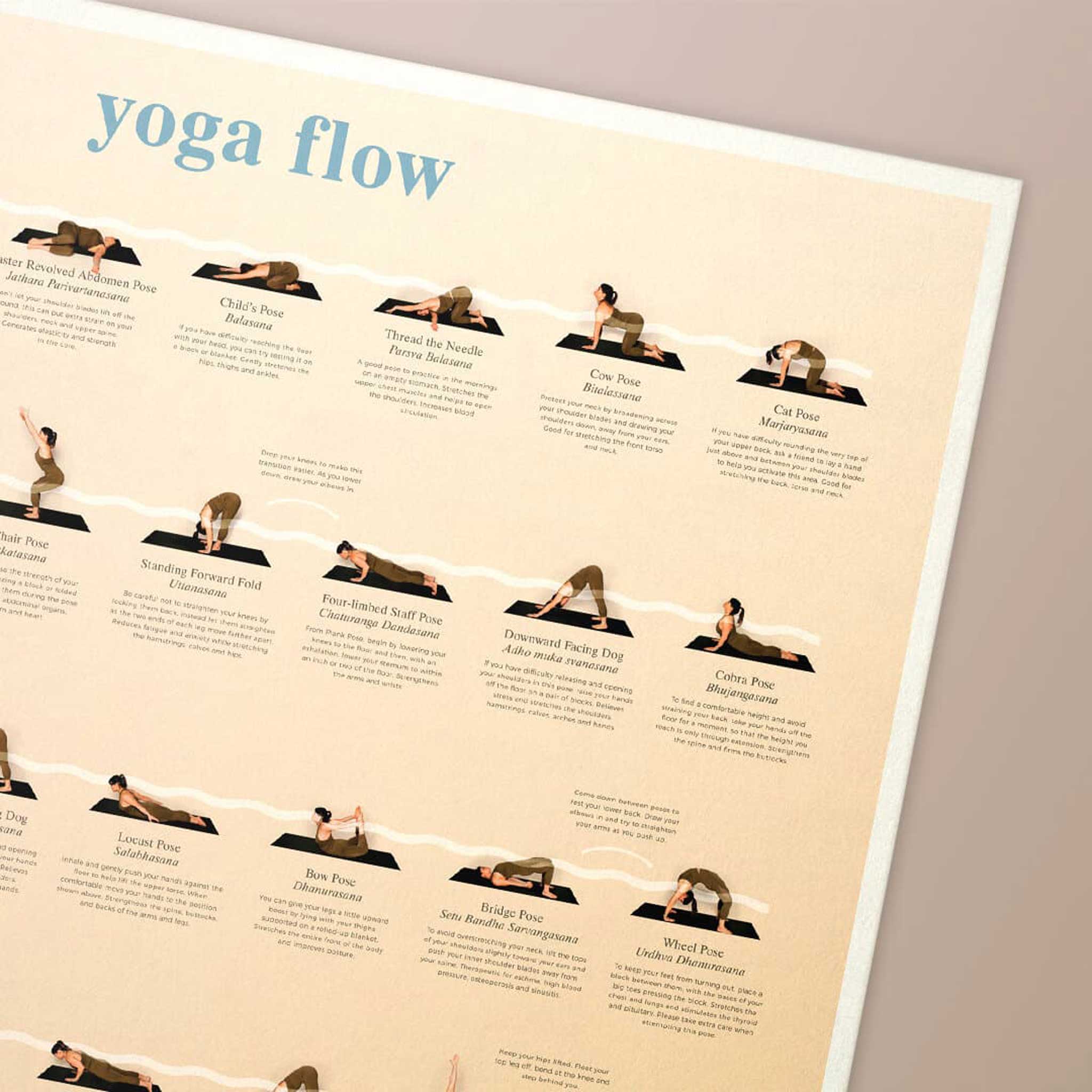 Calm Club YOGA FLOW | YOGA POSTER | 70x50 cm | Luckies