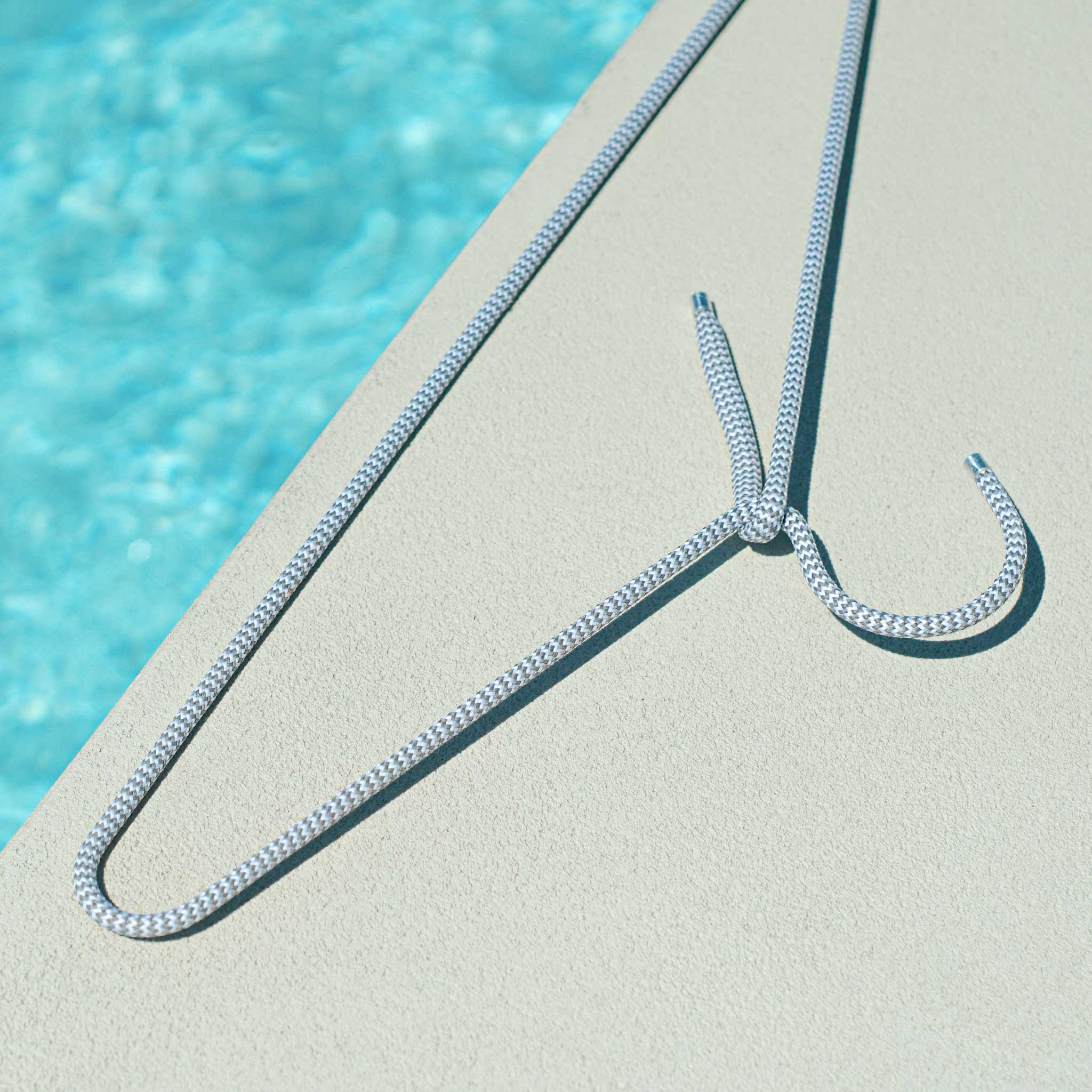 CORD HANGER | dünne Textil-KLEIDERBÜGEL aus Seil mit Alu-Kappen | 5er Set | Peppermint Products - Charles & Marie